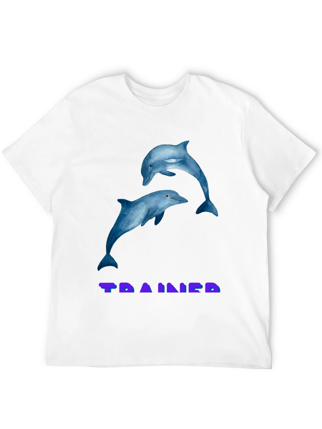 Dolphin Graphic T-Shirt - TRAINED Black Tee