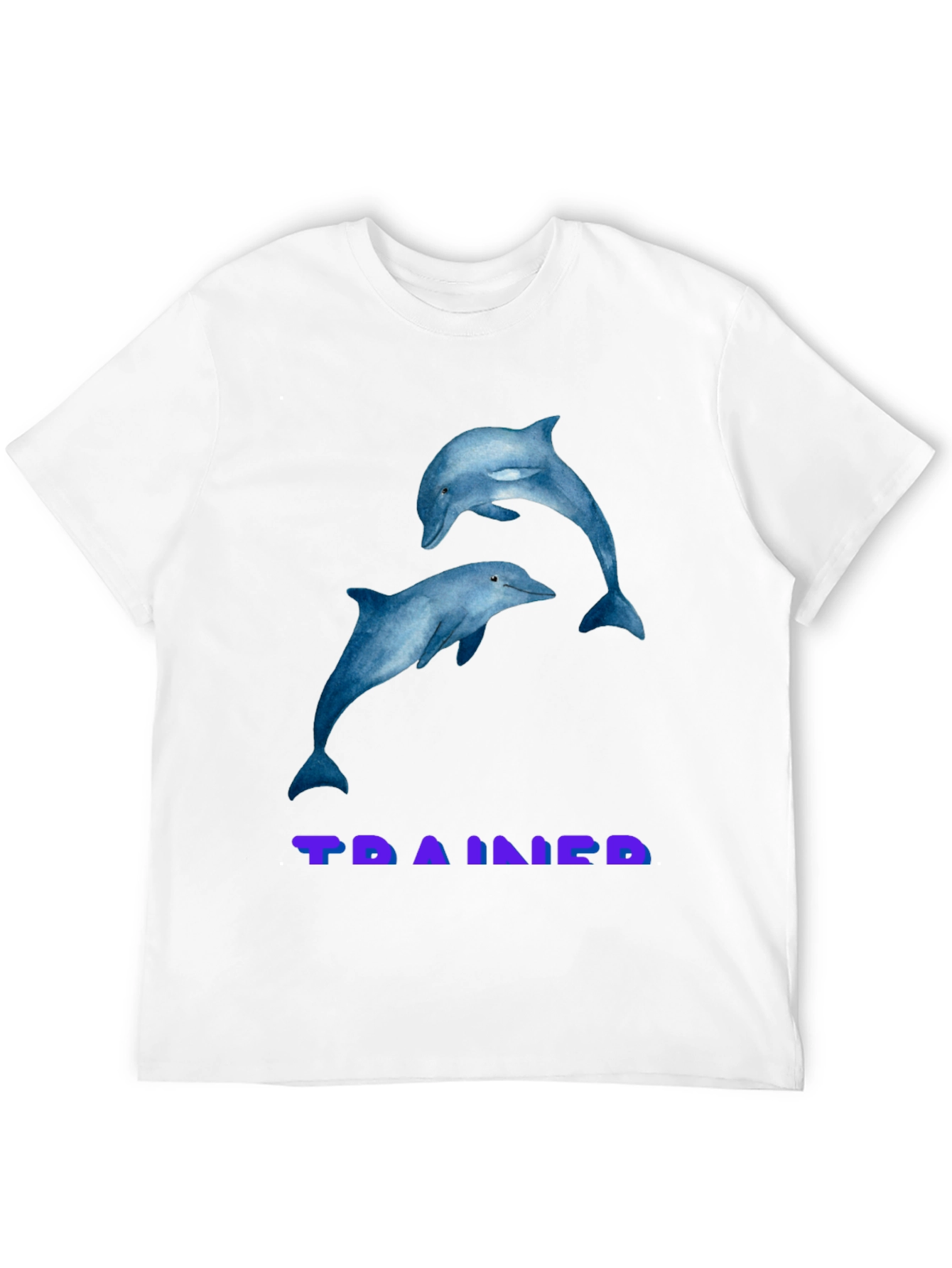 Dolphin Graphic T-Shirt - TRAINED Black Tee