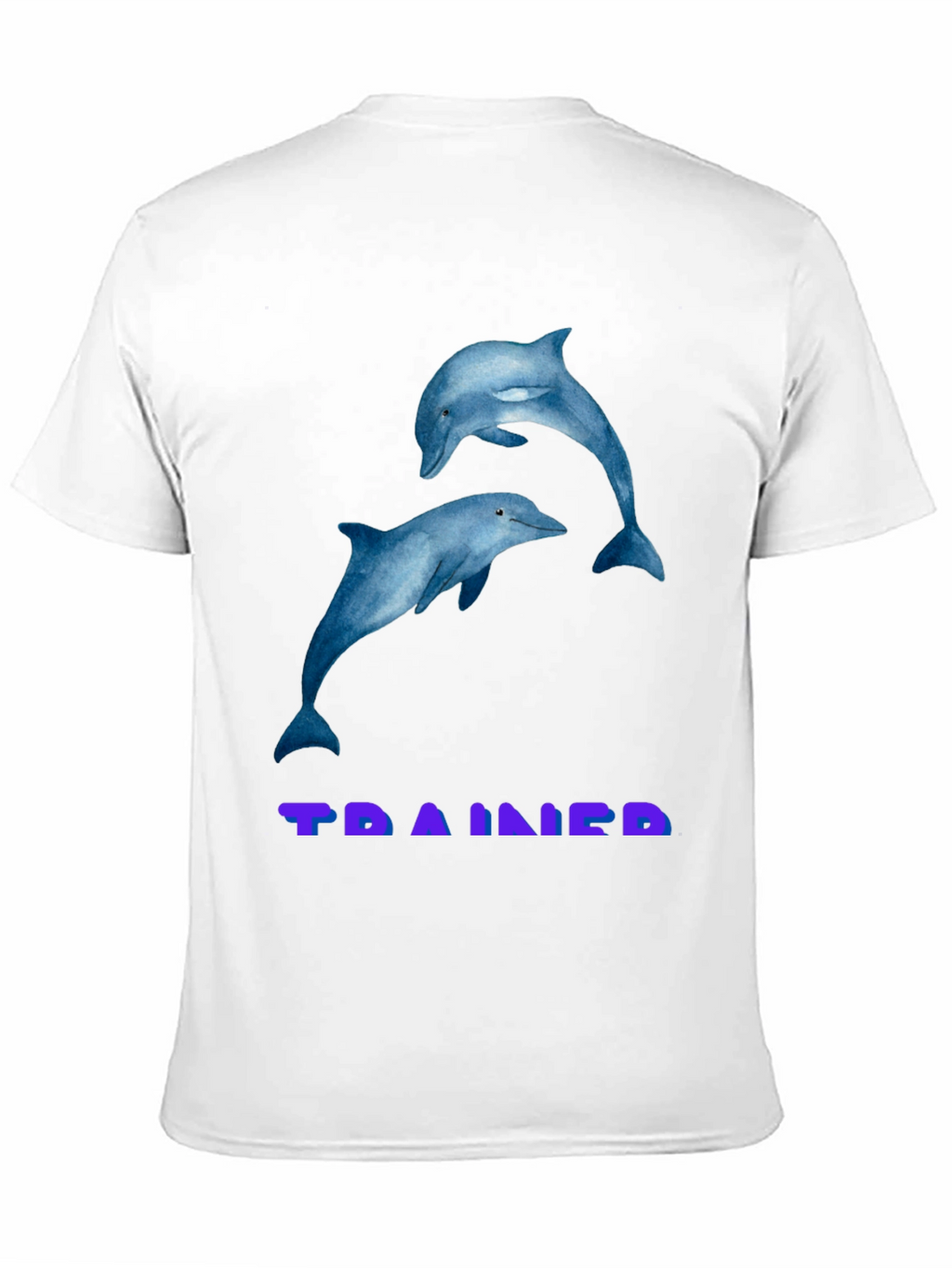 Dolphin Graphic T-Shirt - TRAINED Black Tee