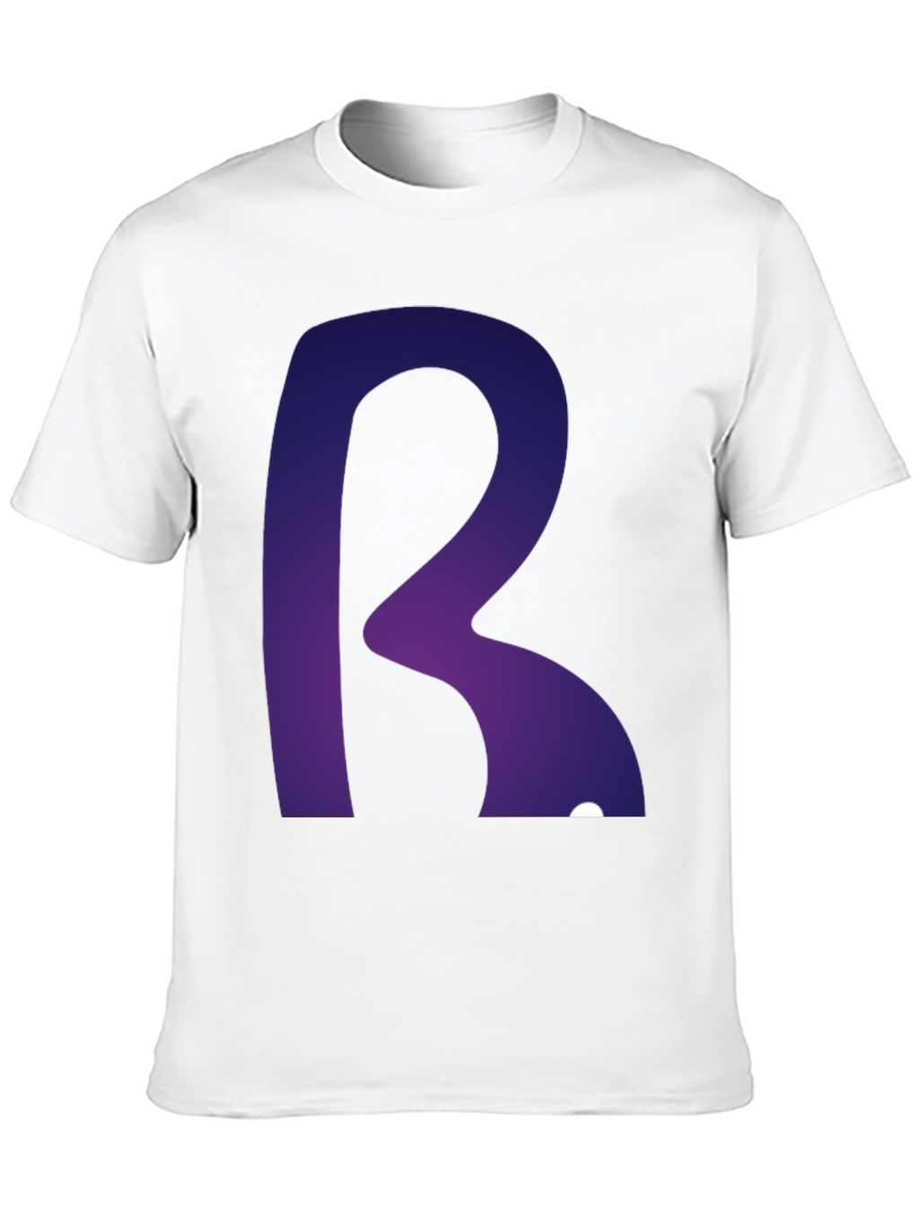 Letter R Graphic Tee - Modern Gradient Design