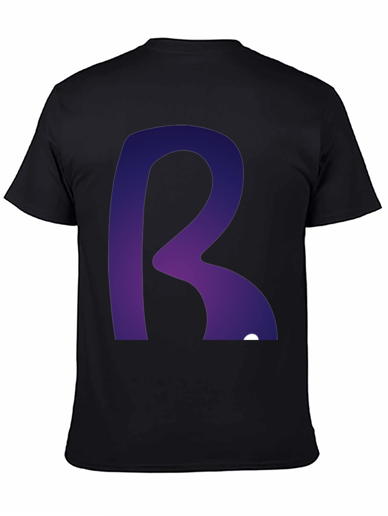 Letter R Graphic Tee - Modern Gradient Design