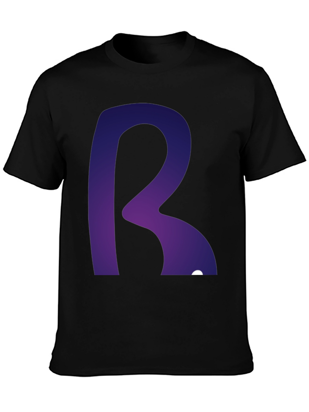 Letter R Graphic Tee - Modern Gradient Design
