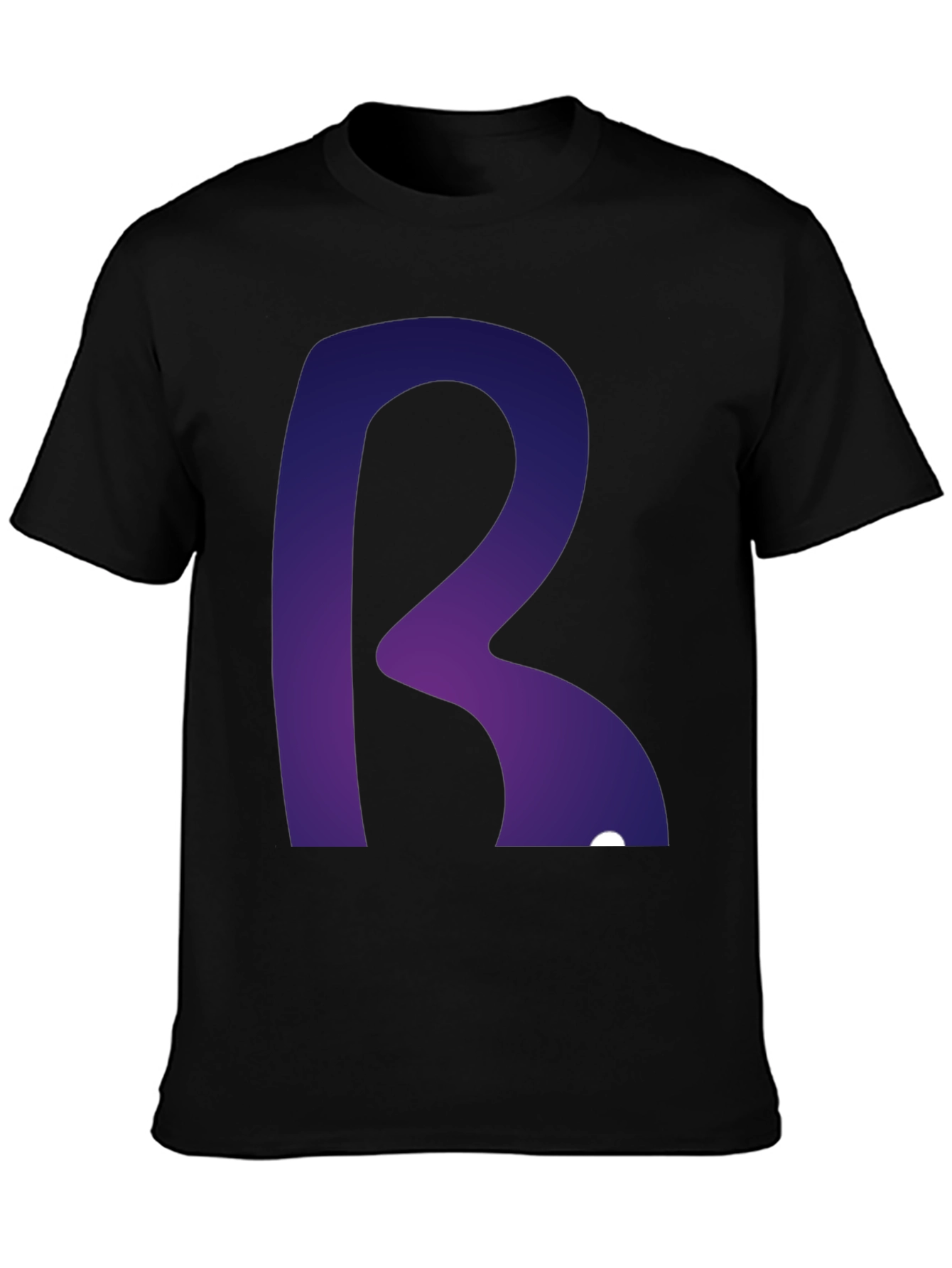Letter R Graphic Tee - Modern Gradient Design