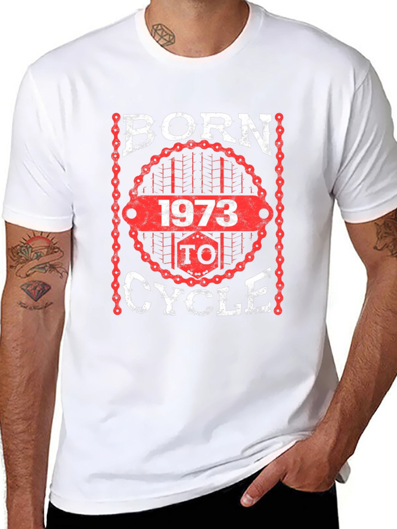 Born 1973 to Cycle Black T-Shirt