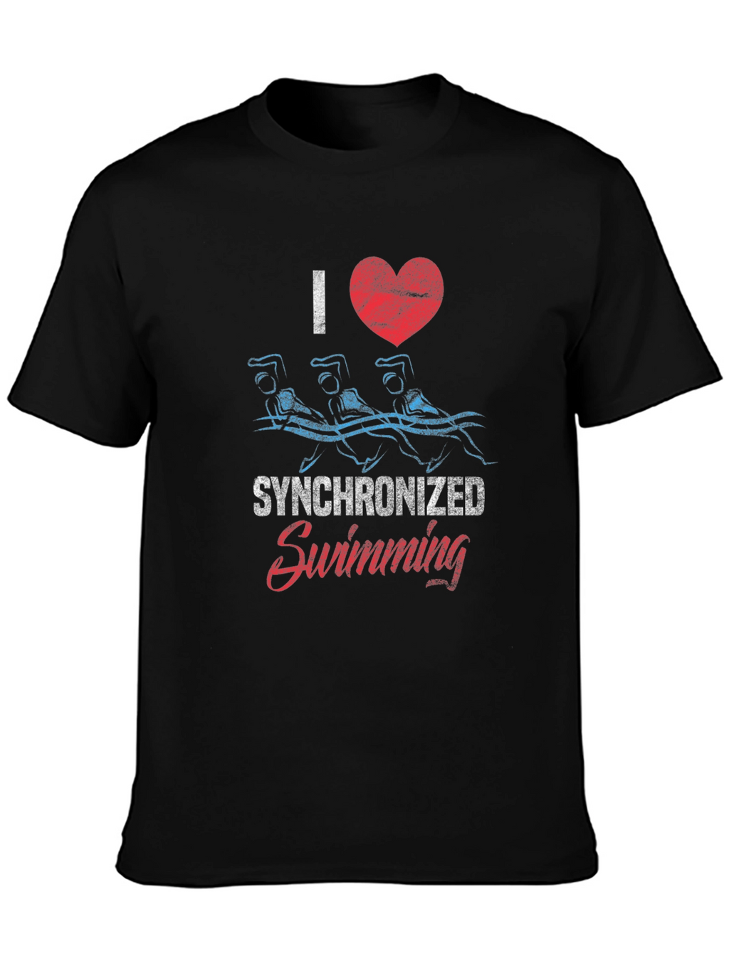 I Love Synchronized Swimming Graphic Tee