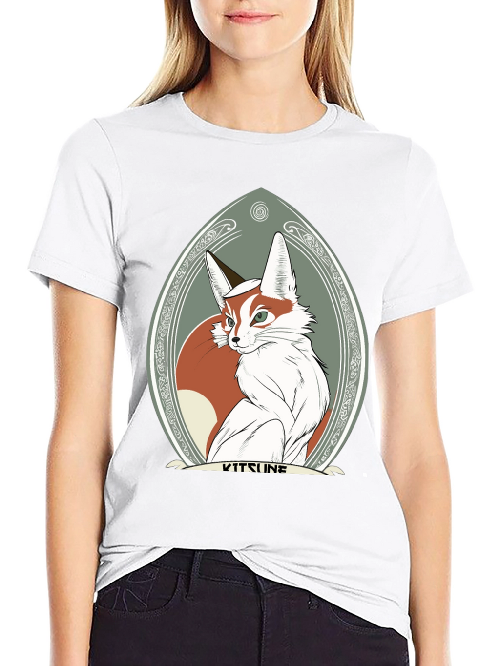 Kitsune Fox Graphic Tee - Stylish & Unique Design