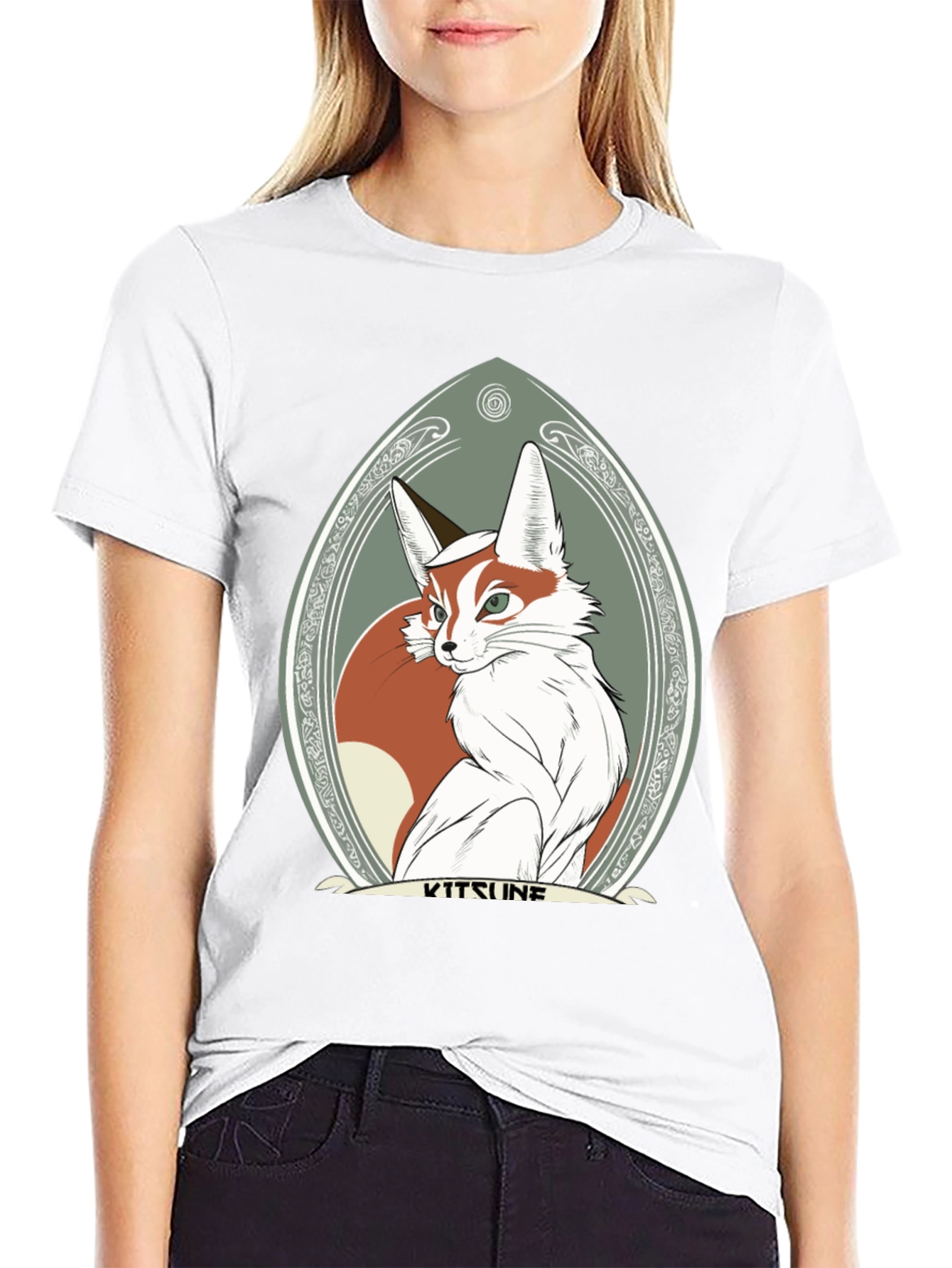 Kitsune Fox Graphic Tee - Stylish & Unique Design