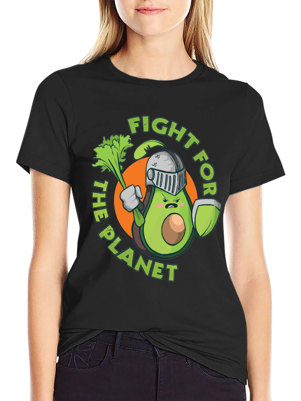 Fight for the Planet Avocado Knight Graphic Tee