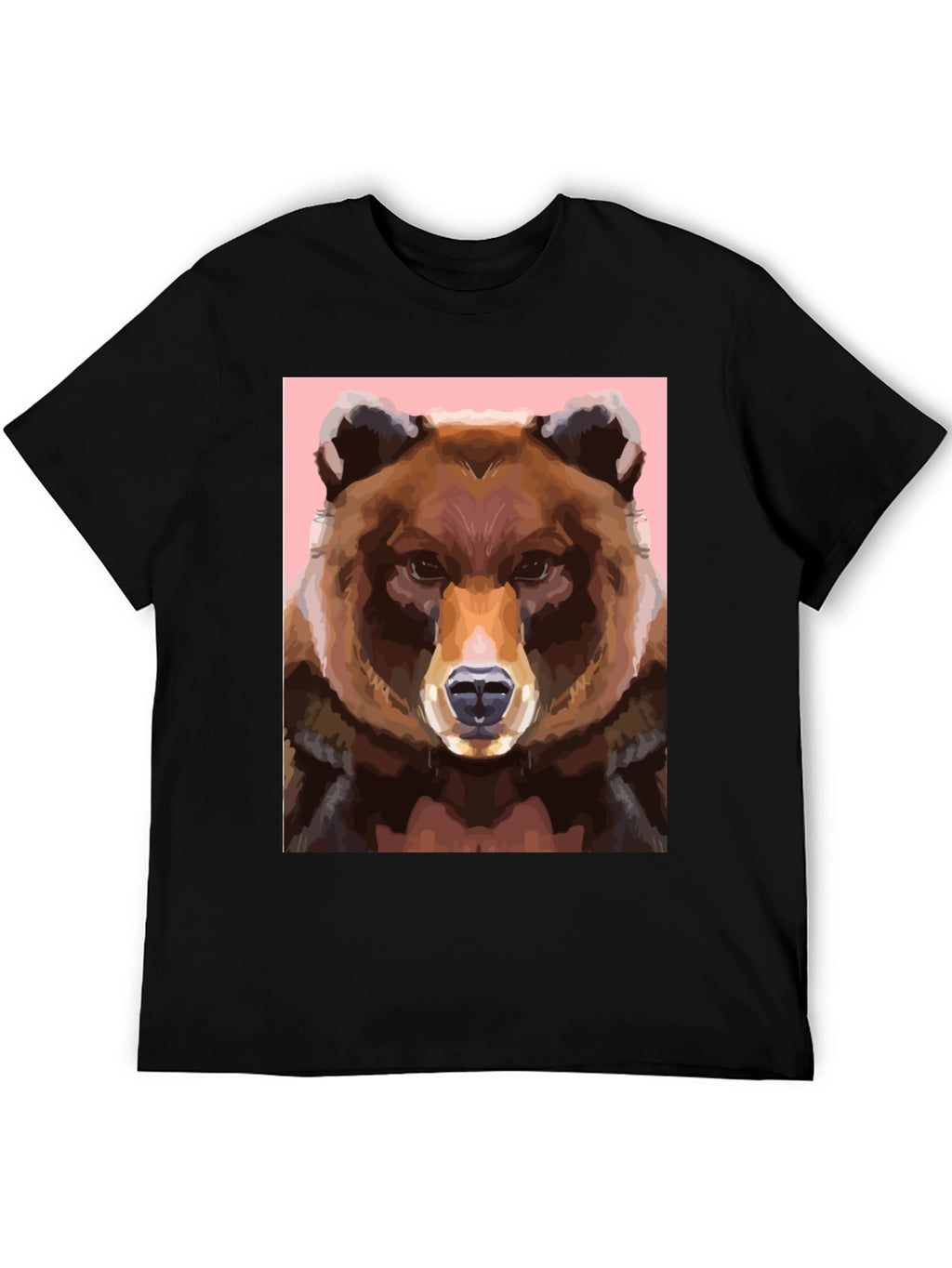 Bear Graphic Tee - Cool Animal Print Shirt