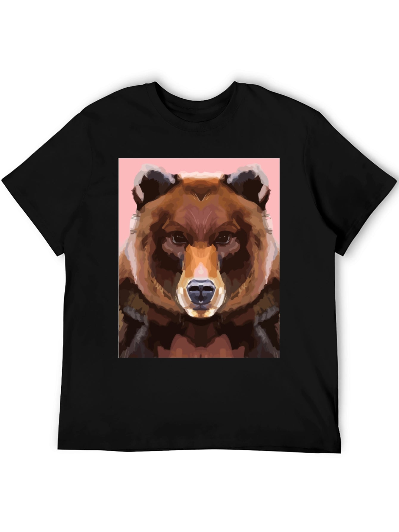 Bear Graphic Tee - Cool Animal Print Shirt