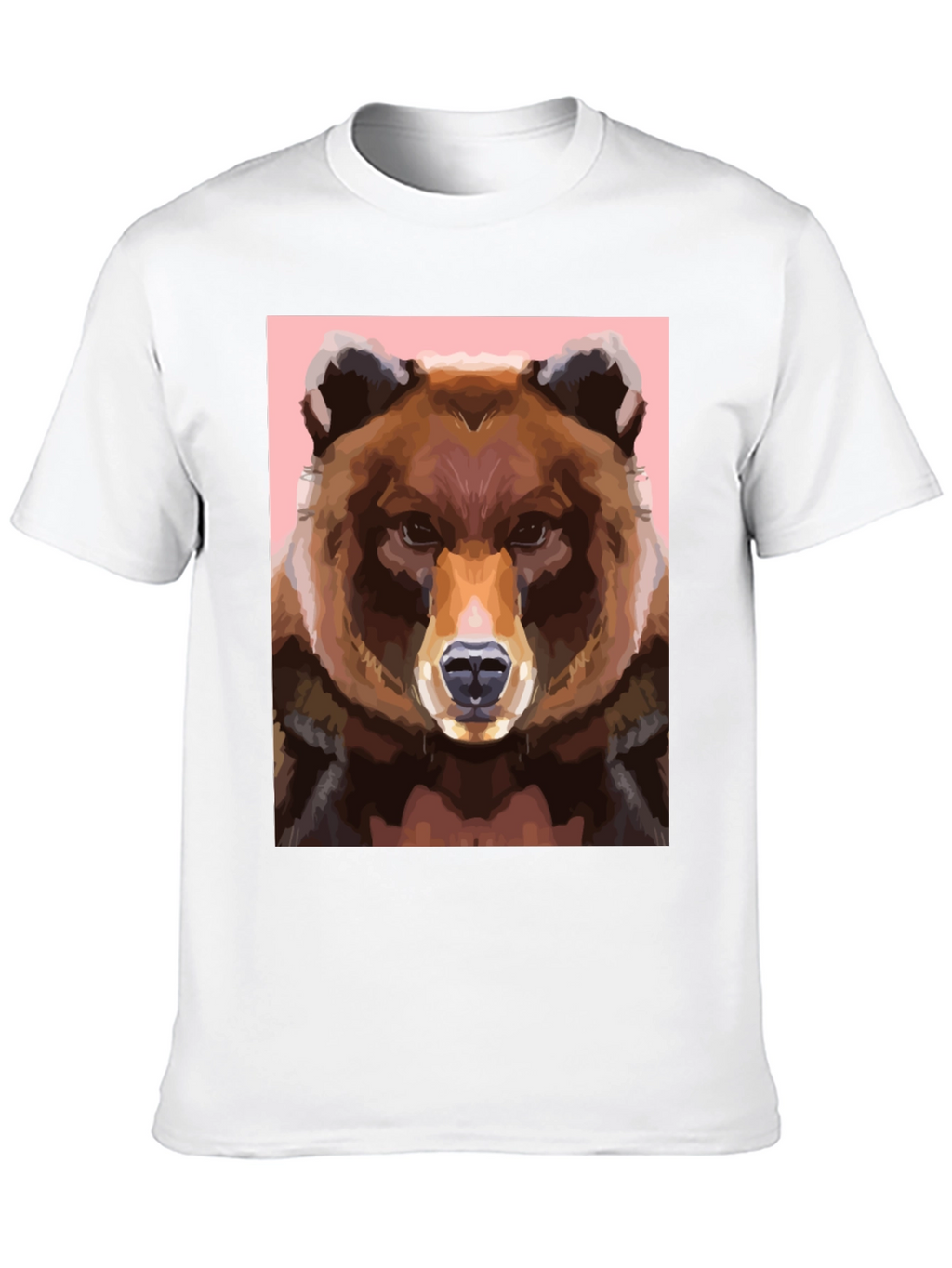 Bear Graphic Tee - Cool Animal Print Shirt