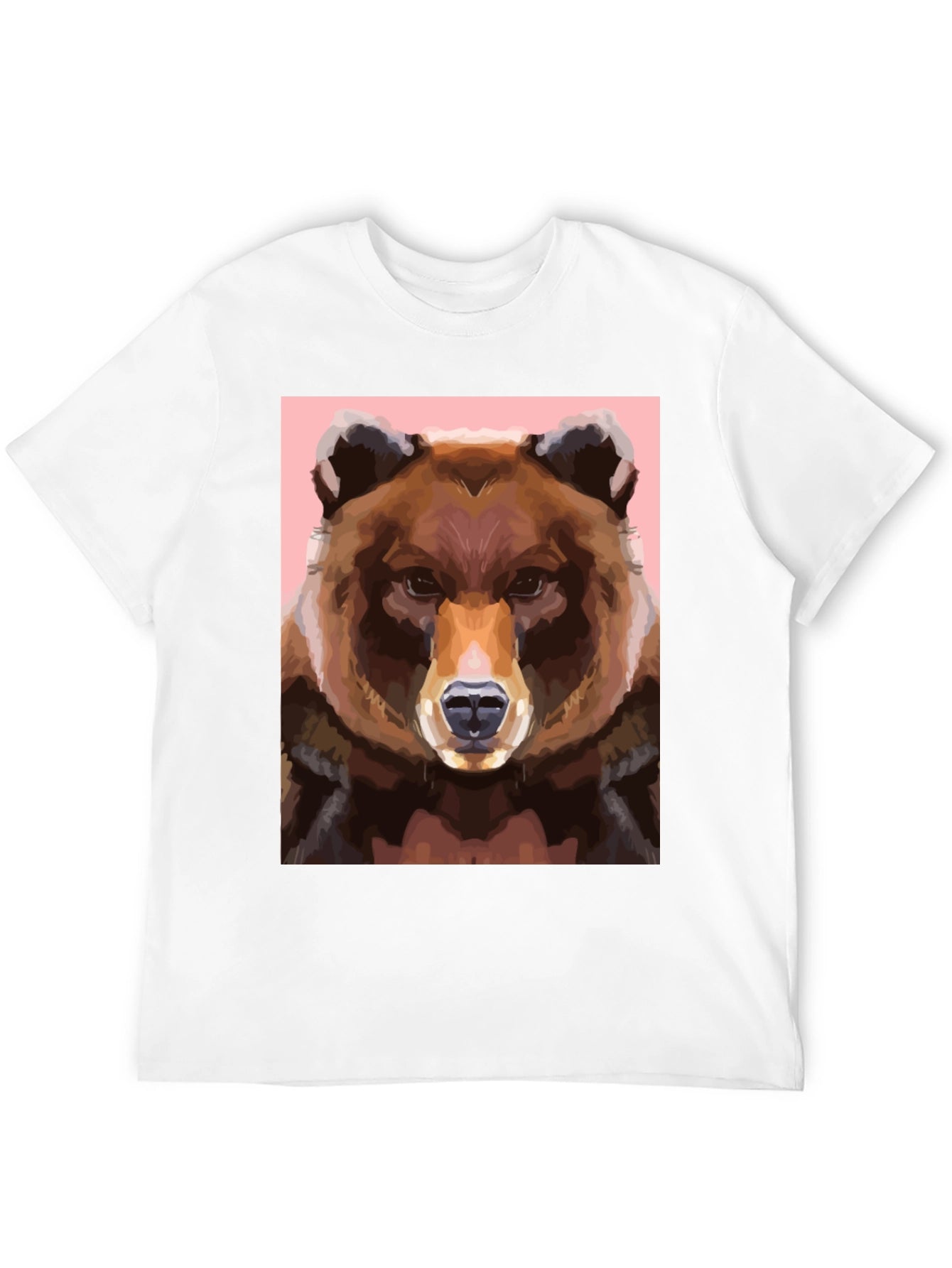Bear Graphic Tee - Cool Animal Print Shirt