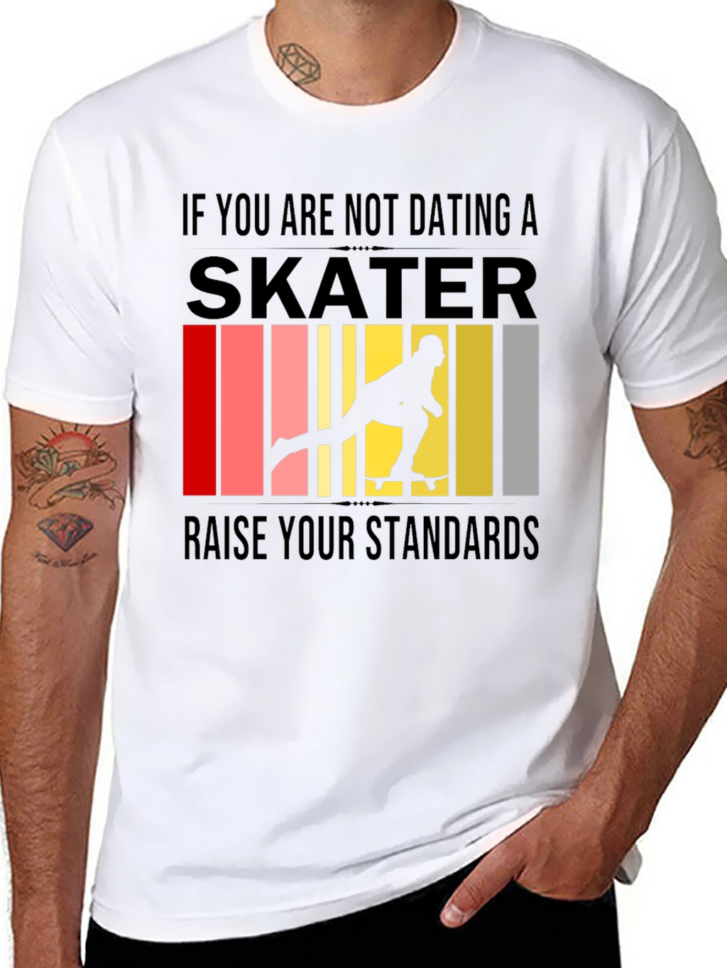 Skater Graphic T-Shirt - Raise Your Standards