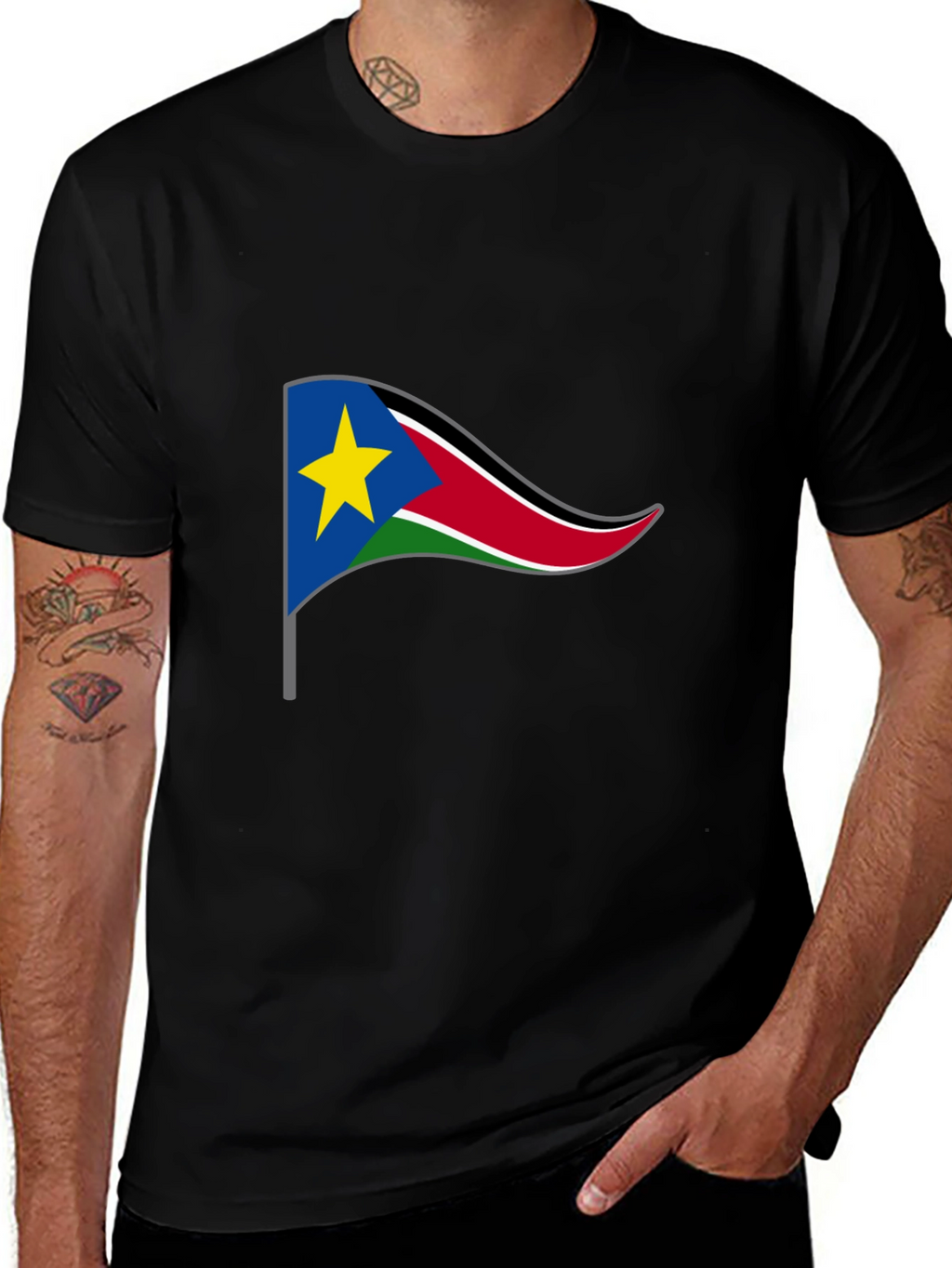South Sudan Flag Graphic T-Shirt