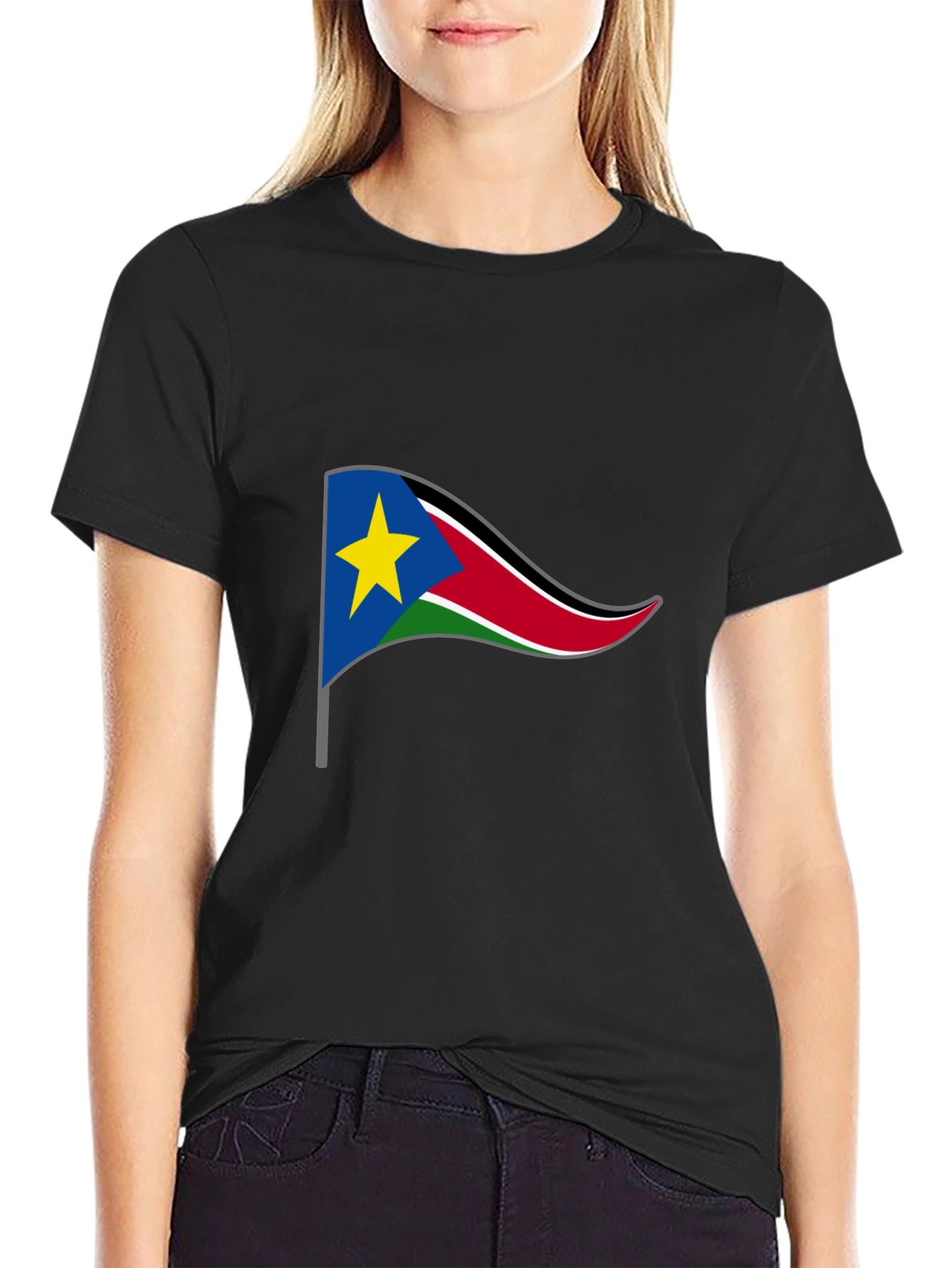 South Sudan Flag Graphic T-Shirt