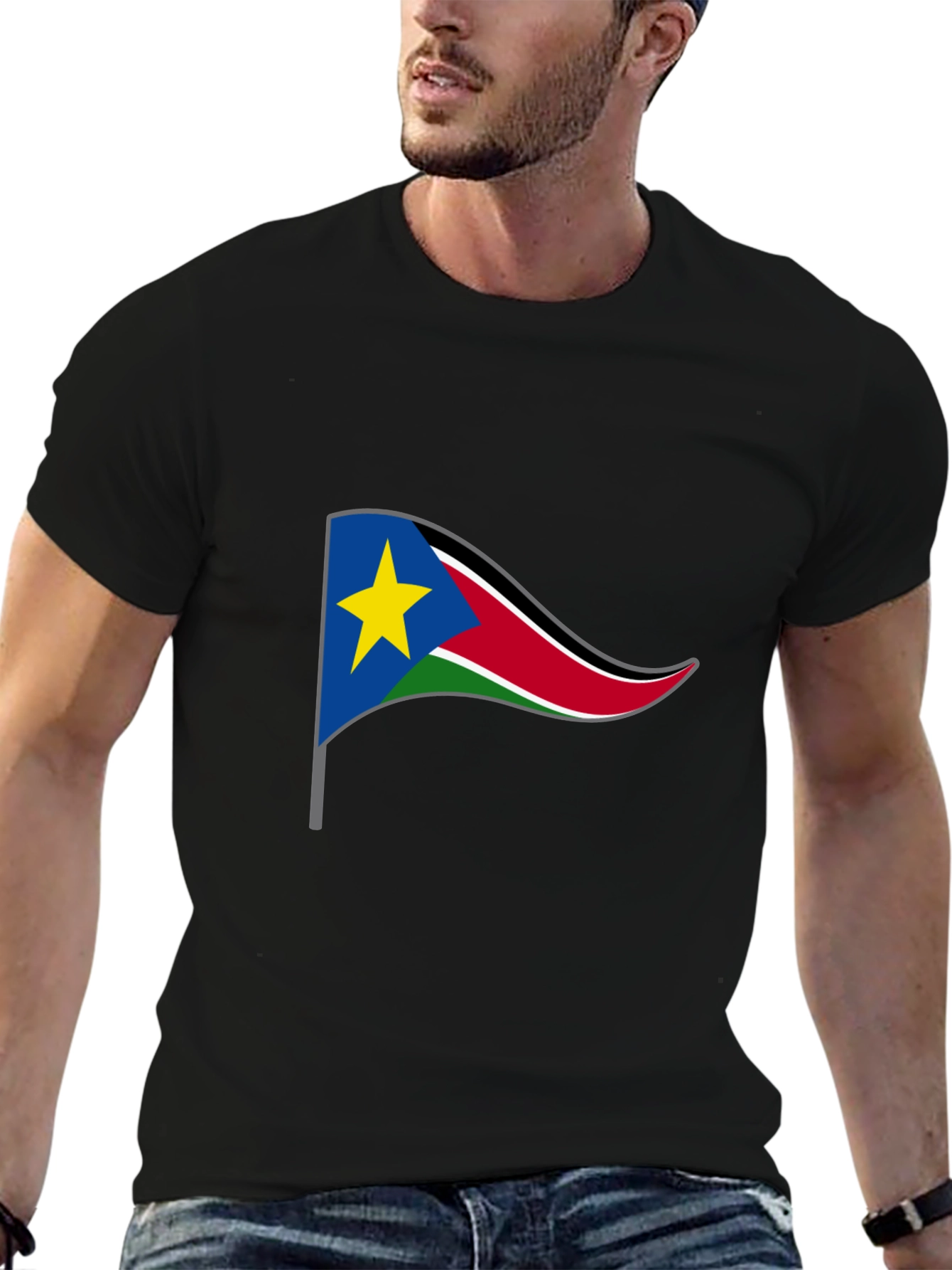 South Sudan Flag Graphic T-Shirt