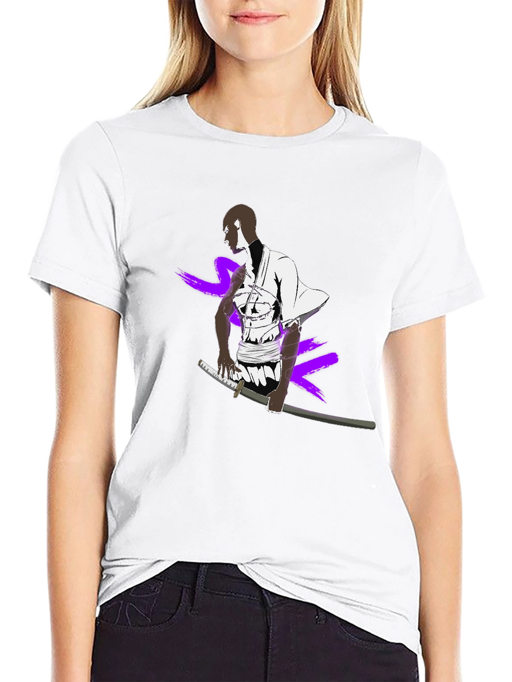 Samurai Graphic Black T-Shirt