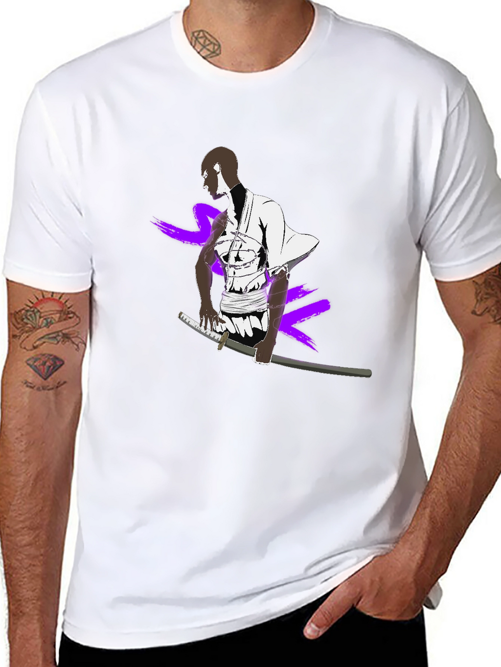 Samurai Graphic Black T-Shirt