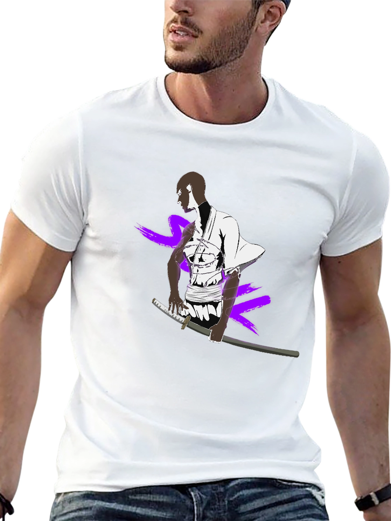 Samurai Graphic Black T-Shirt