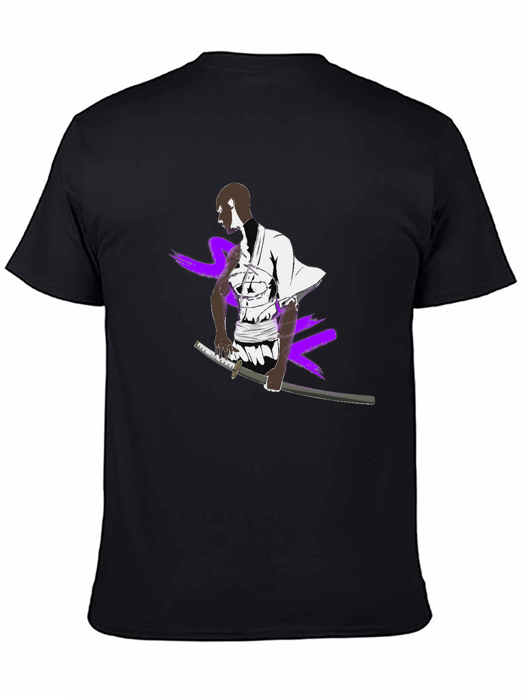 Samurai Graphic Black T-Shirt