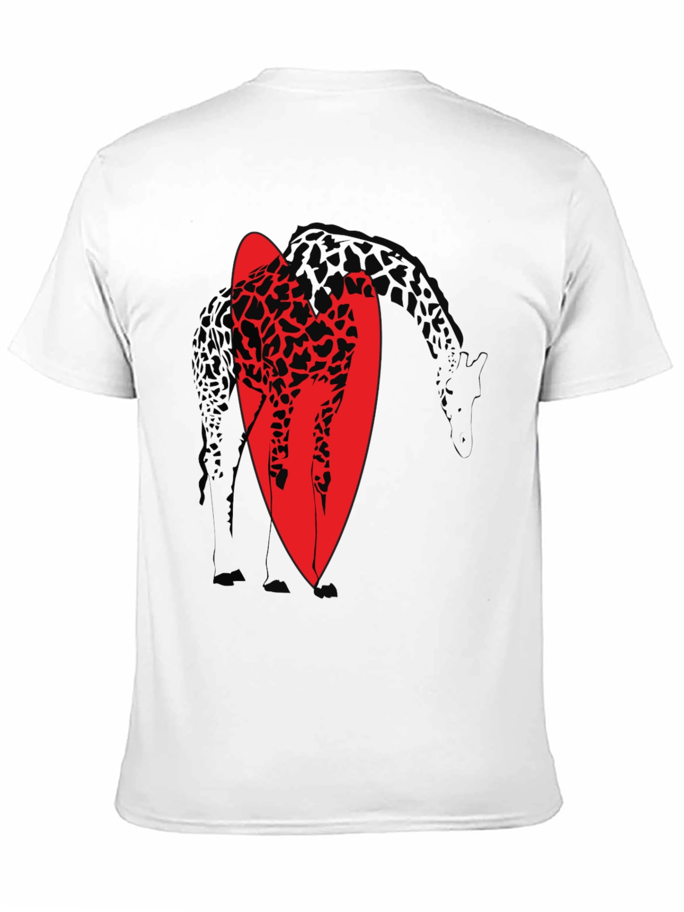 Giraffe Graphic Tee - Stylish Black Cotton T-Shirt