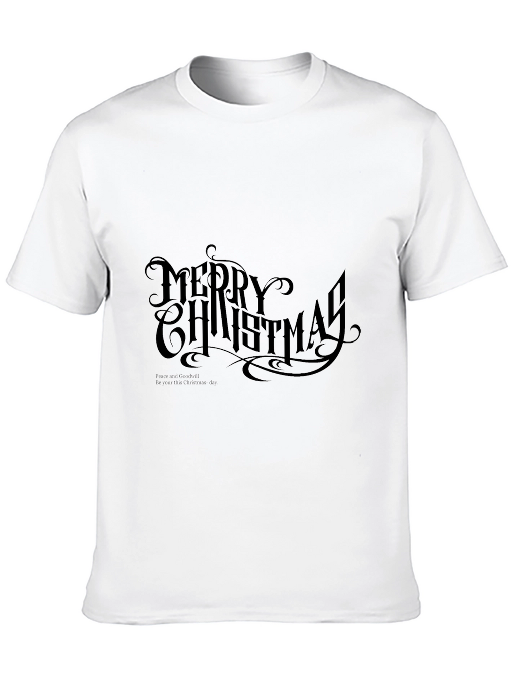 Merry Christmas Black Graphic Tee