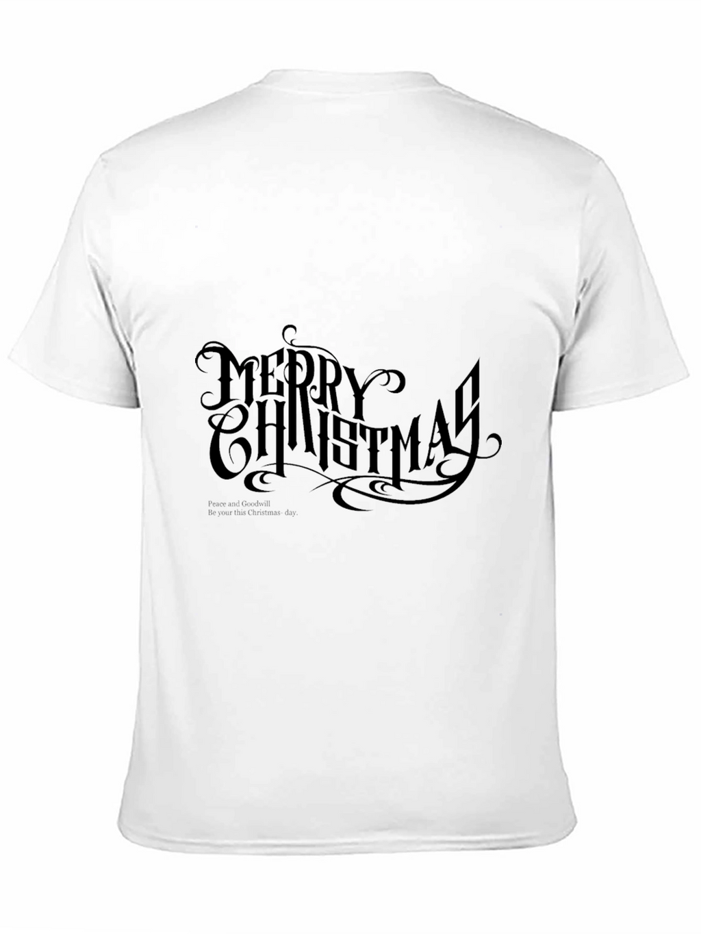 Merry Christmas Black Graphic Tee