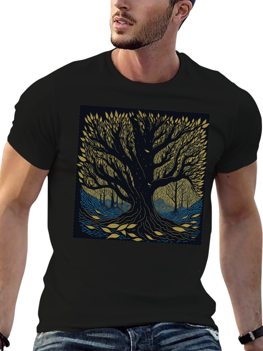 Mystic Tree Graphic Tee - Nature Inspired Design