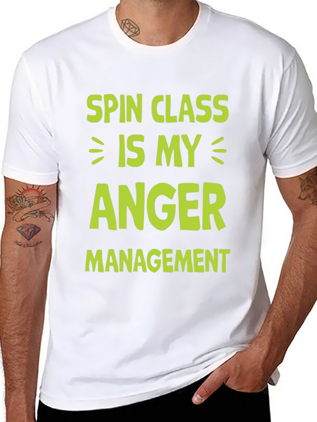 Spin Class Anger Management Graphic Tee