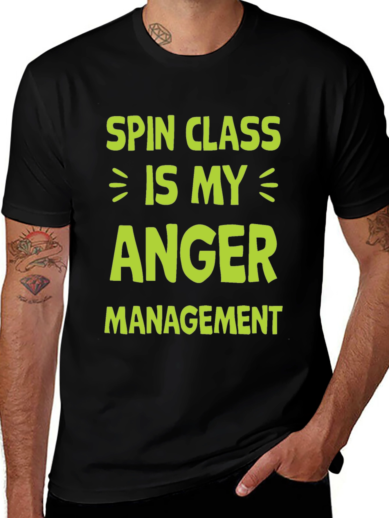 Spin Class Anger Management Graphic Tee