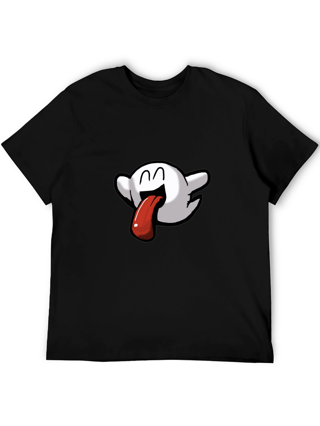 Boo Tongue T-Shirt - Quirky Black Tee