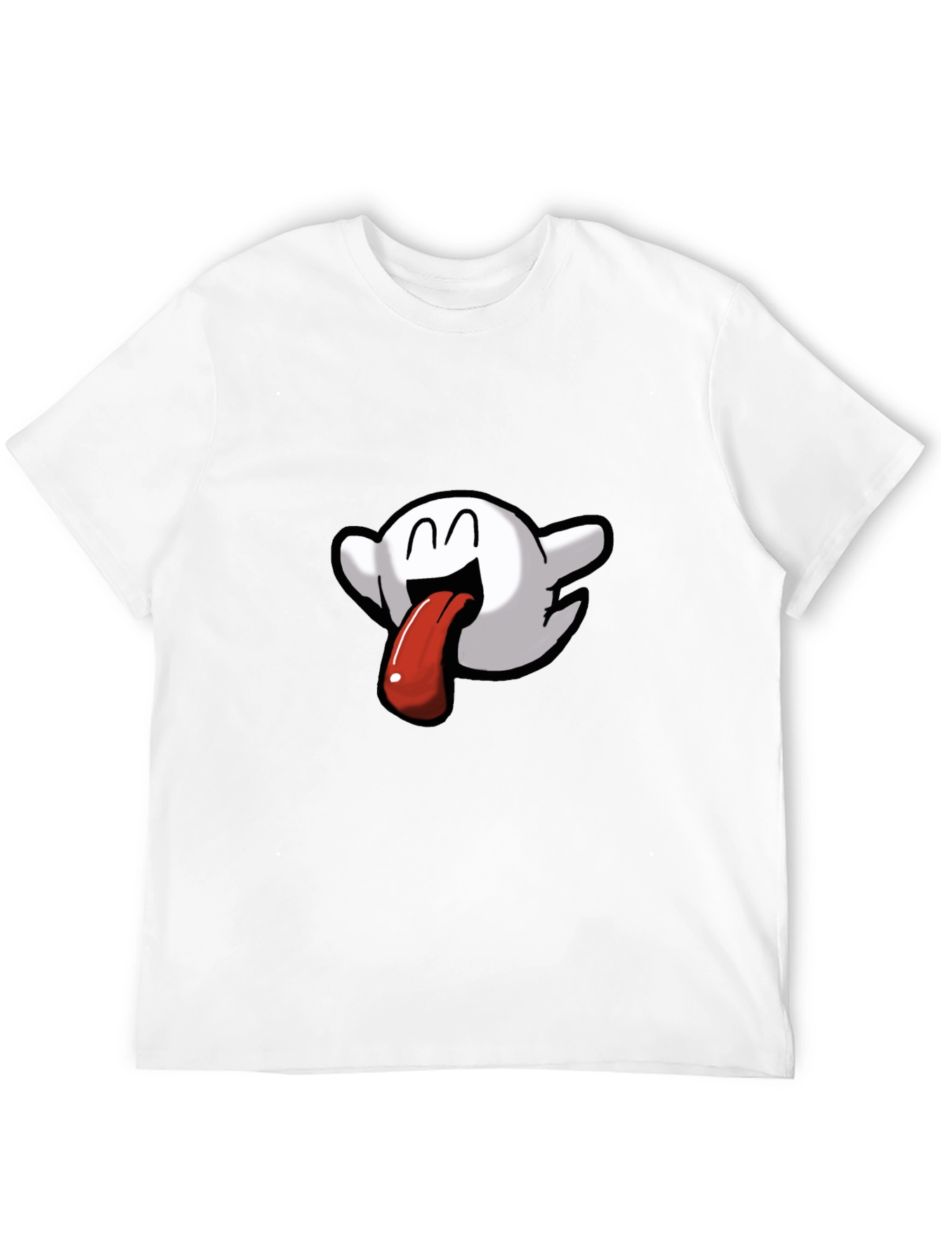 Boo Tongue T-Shirt - Quirky Black Tee