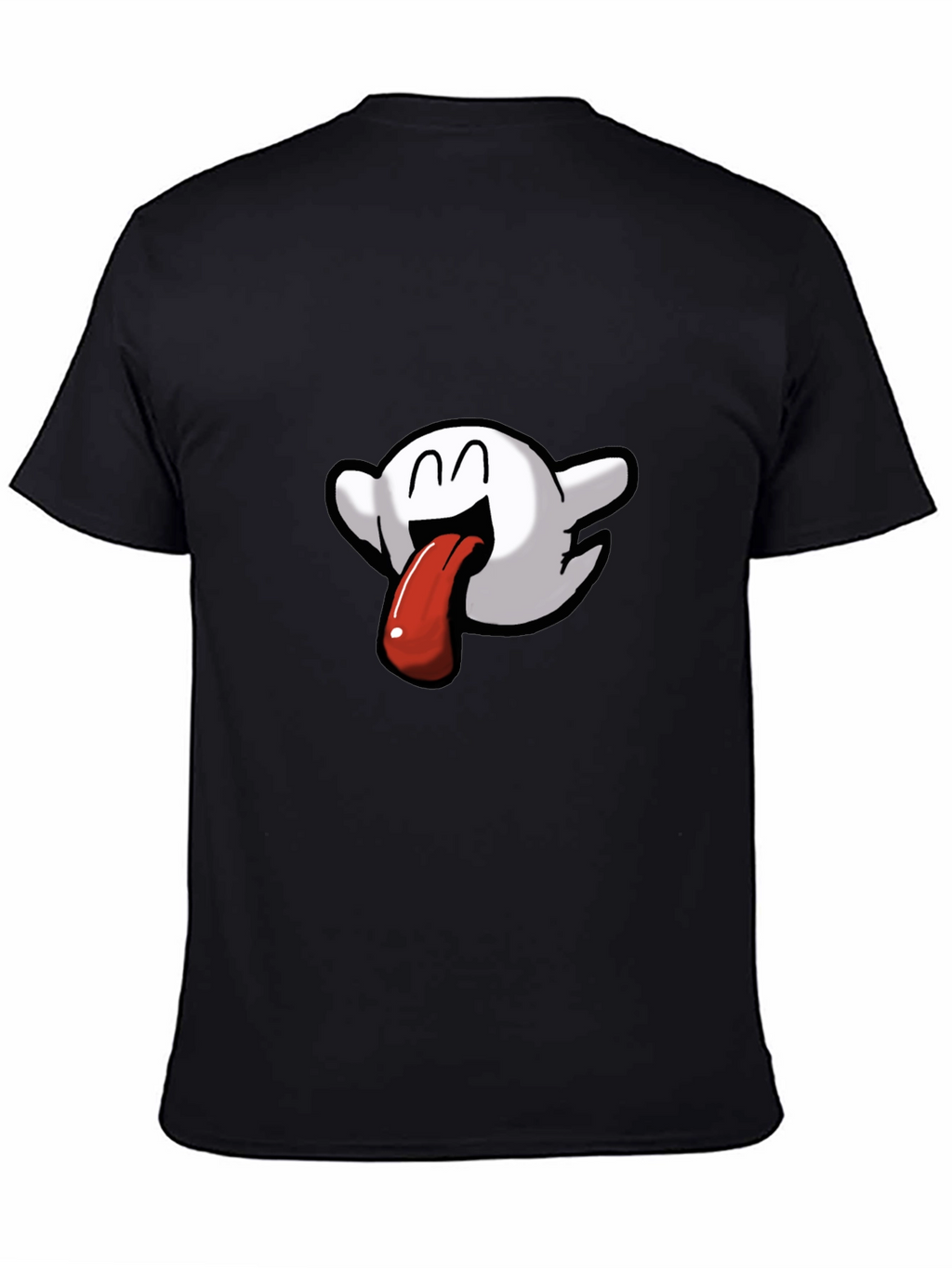 Boo Tongue T-Shirt - Quirky Black Tee