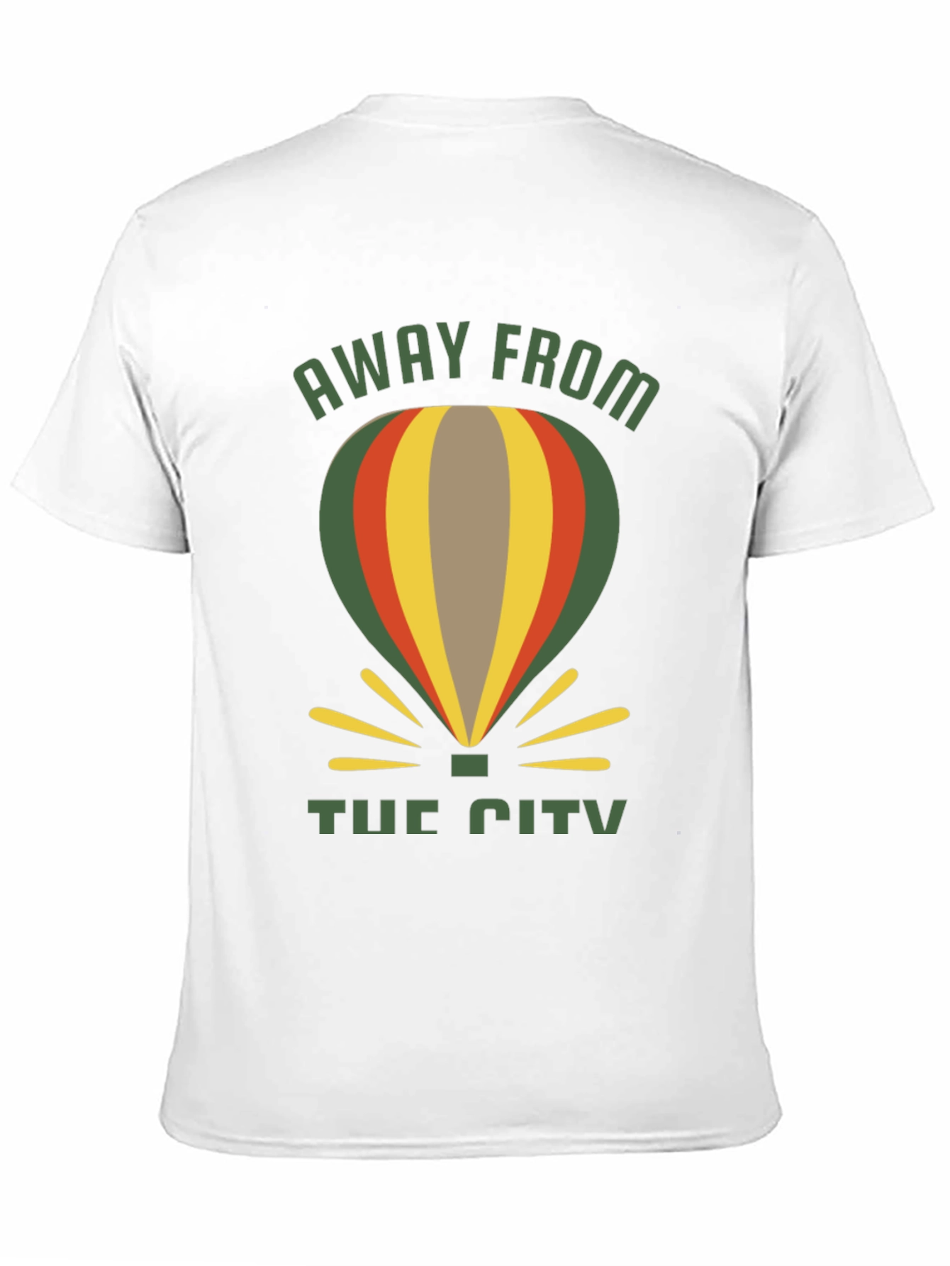 Away From The City Hot Air Balloon T-Shirt