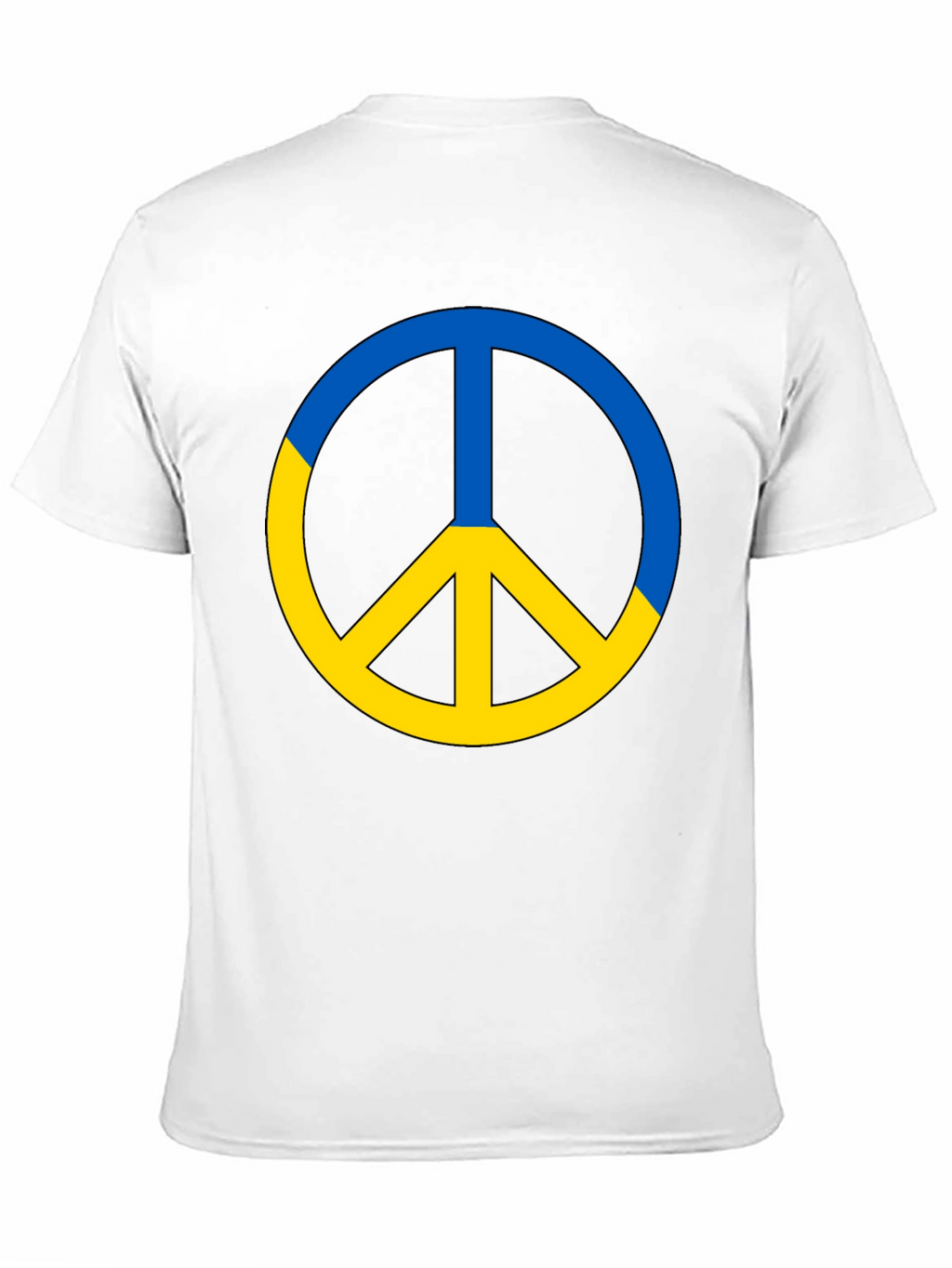 Ukraine Peace Sign T-Shirt - Black