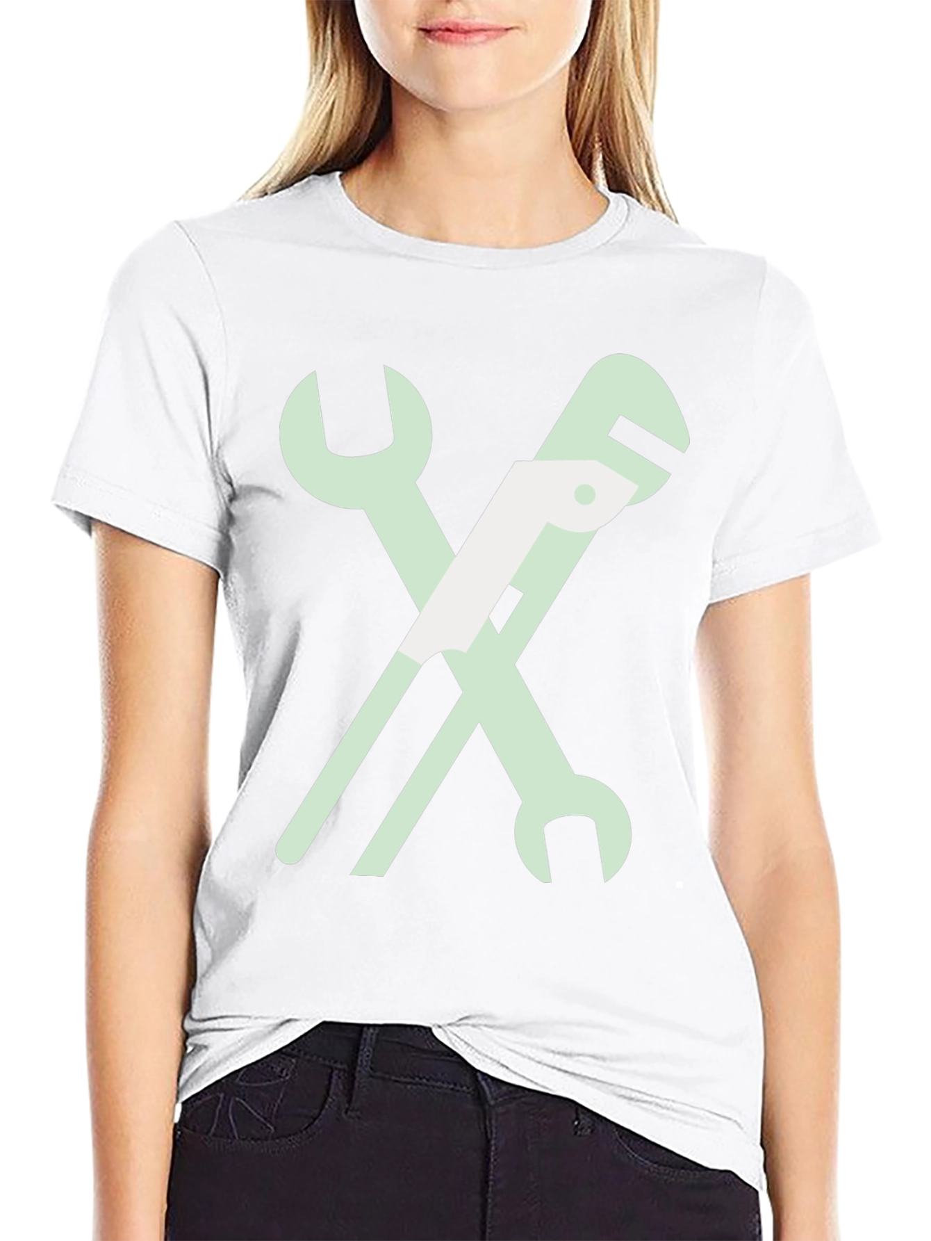 Wrench Graphic T-Shirt - Black Cotton Tee