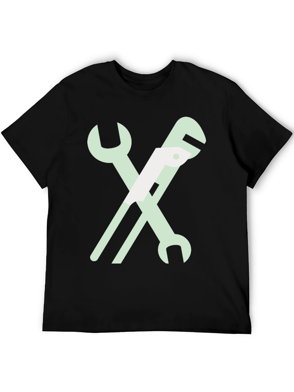 Wrench Graphic T-Shirt - Black Cotton Tee