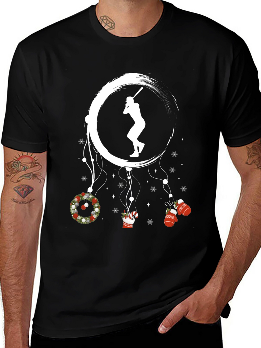 Baseball Christmas Dreamcatcher T-Shirt