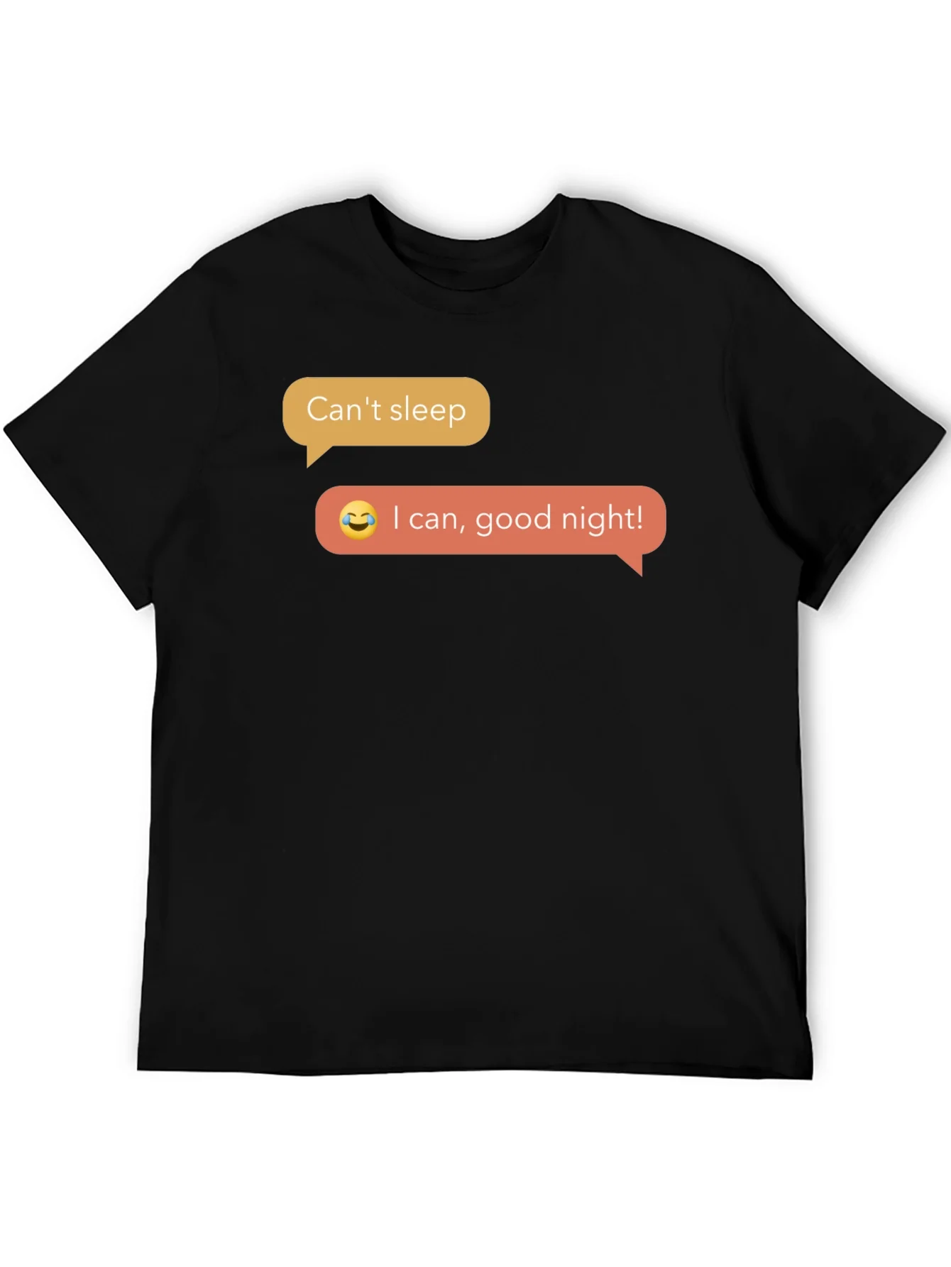 Funny Cant Sleep T-Shirt - Black Short Sleeve Tee