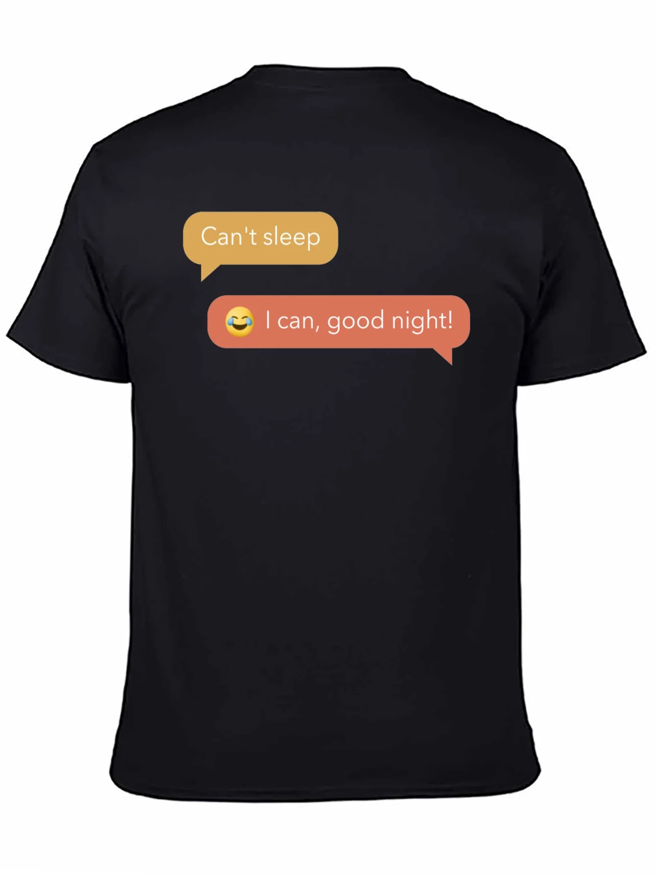 Funny Cant Sleep T-Shirt - Black Short Sleeve Tee