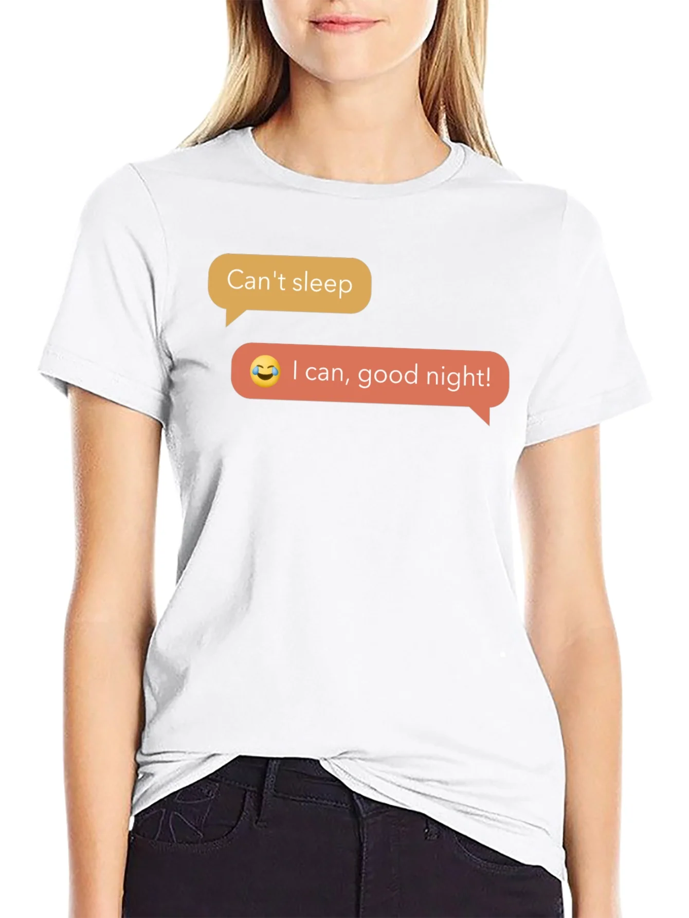 Funny Cant Sleep T-Shirt - Black Short Sleeve Tee
