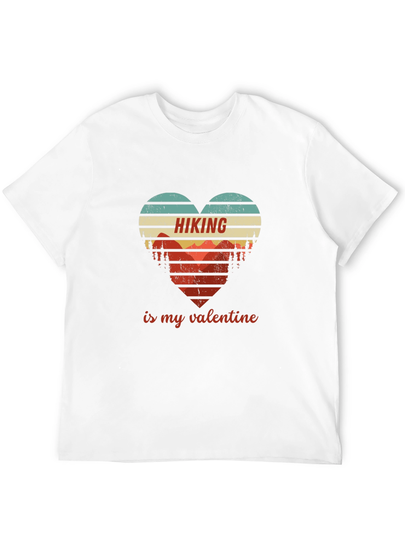 Hiking Valentine Heart Graphic Tee