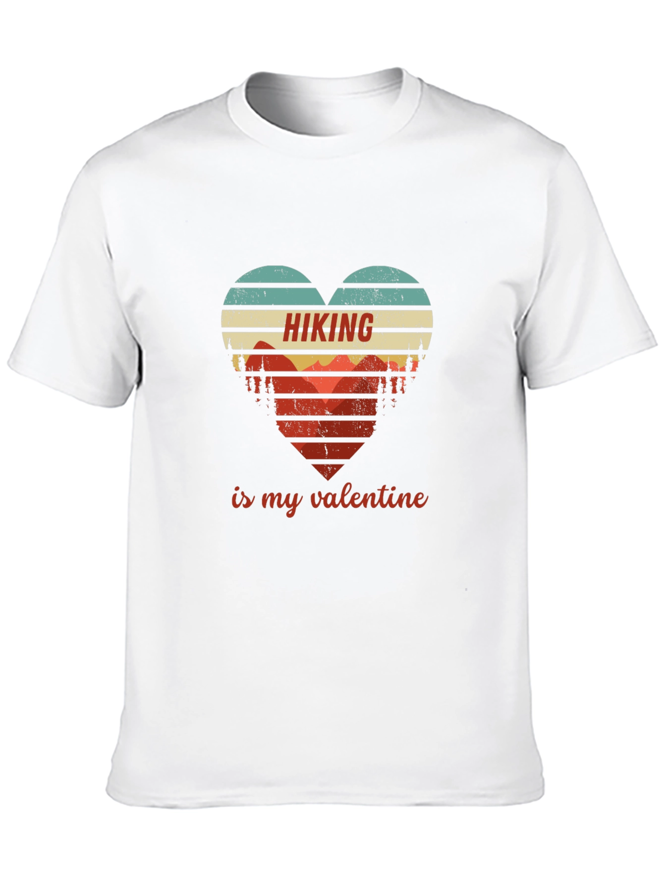 Hiking Valentine Heart Graphic Tee