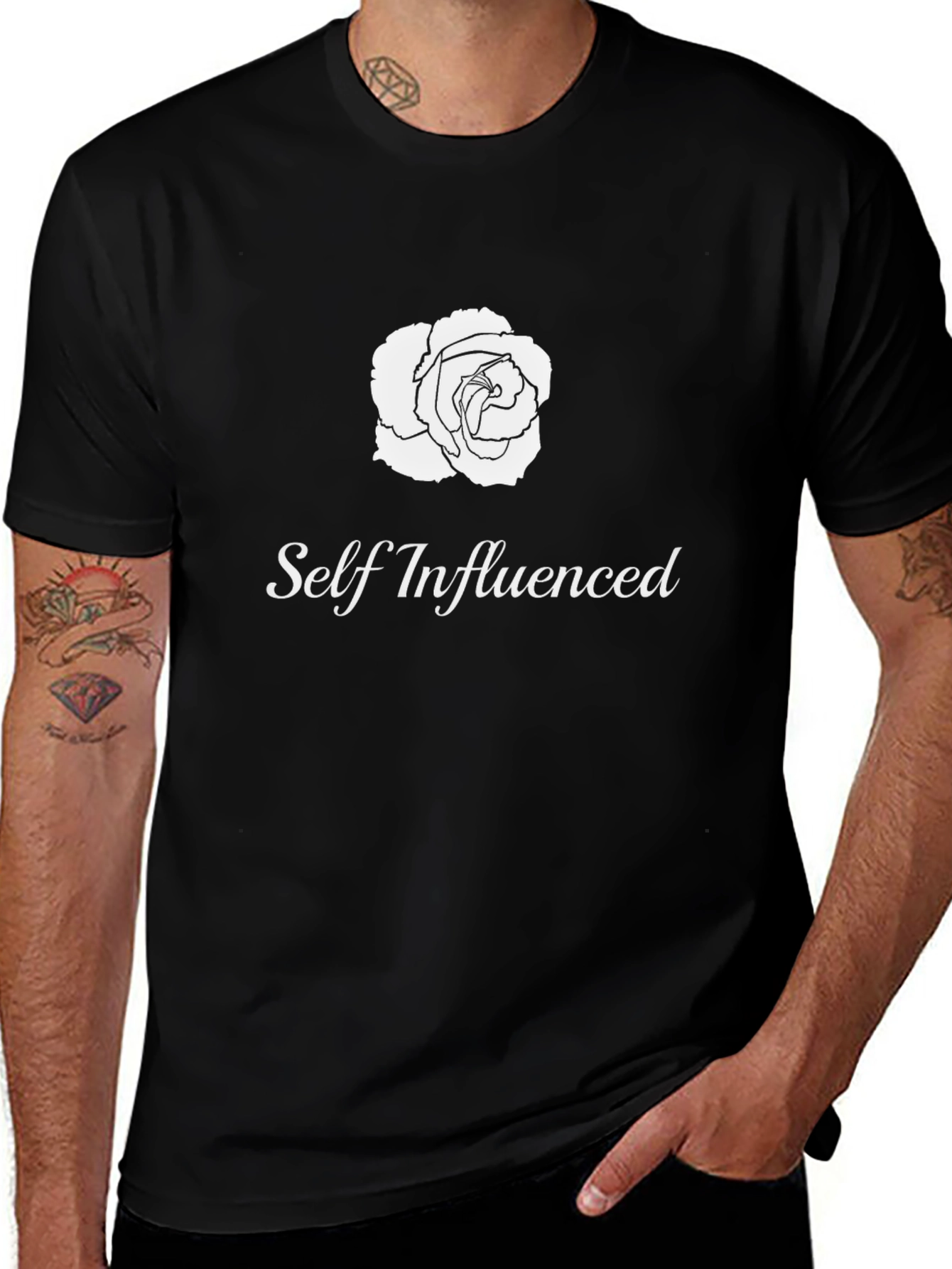 Self Influenced Rose Graphic T-Shirt - Soft Cotton Tee
