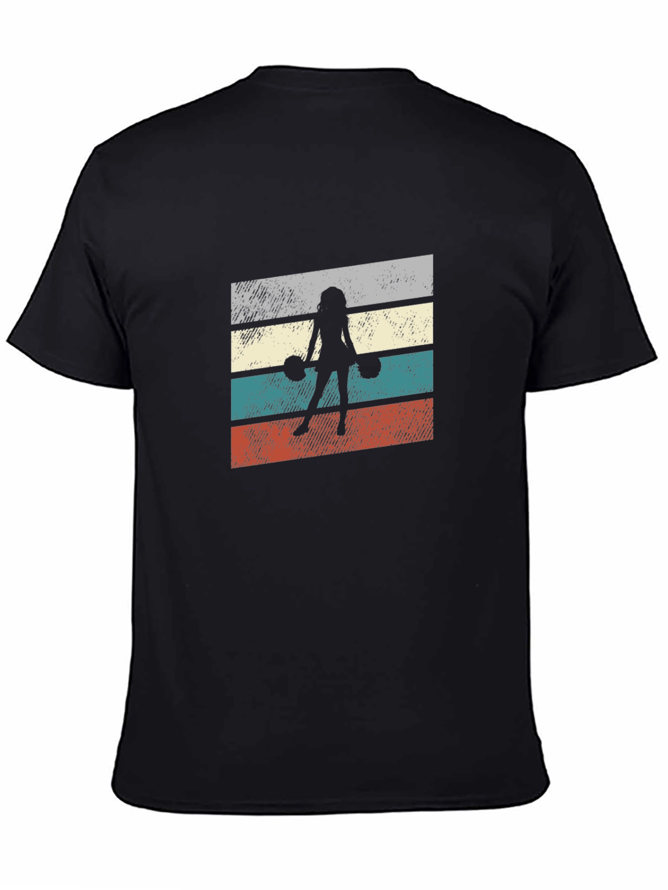 Vintage Style Female Bowler Graphic Tee - Black