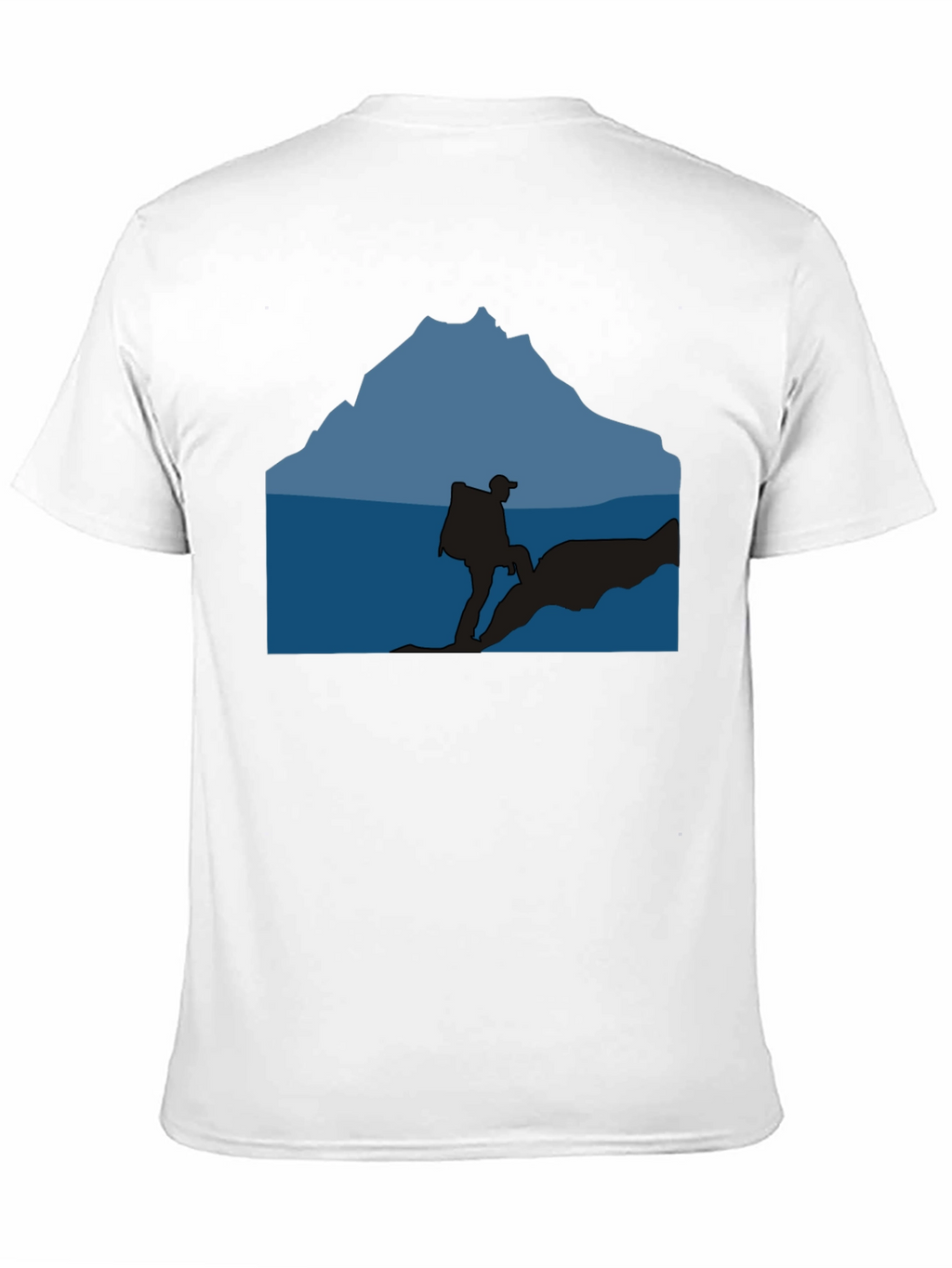 Outdoor Adventure Silhouette Graphic Tee - Black