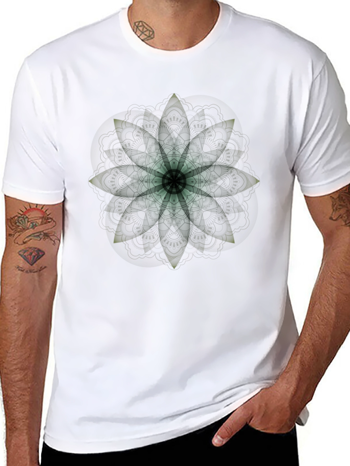 Mandala Graphic Black T-Shirt