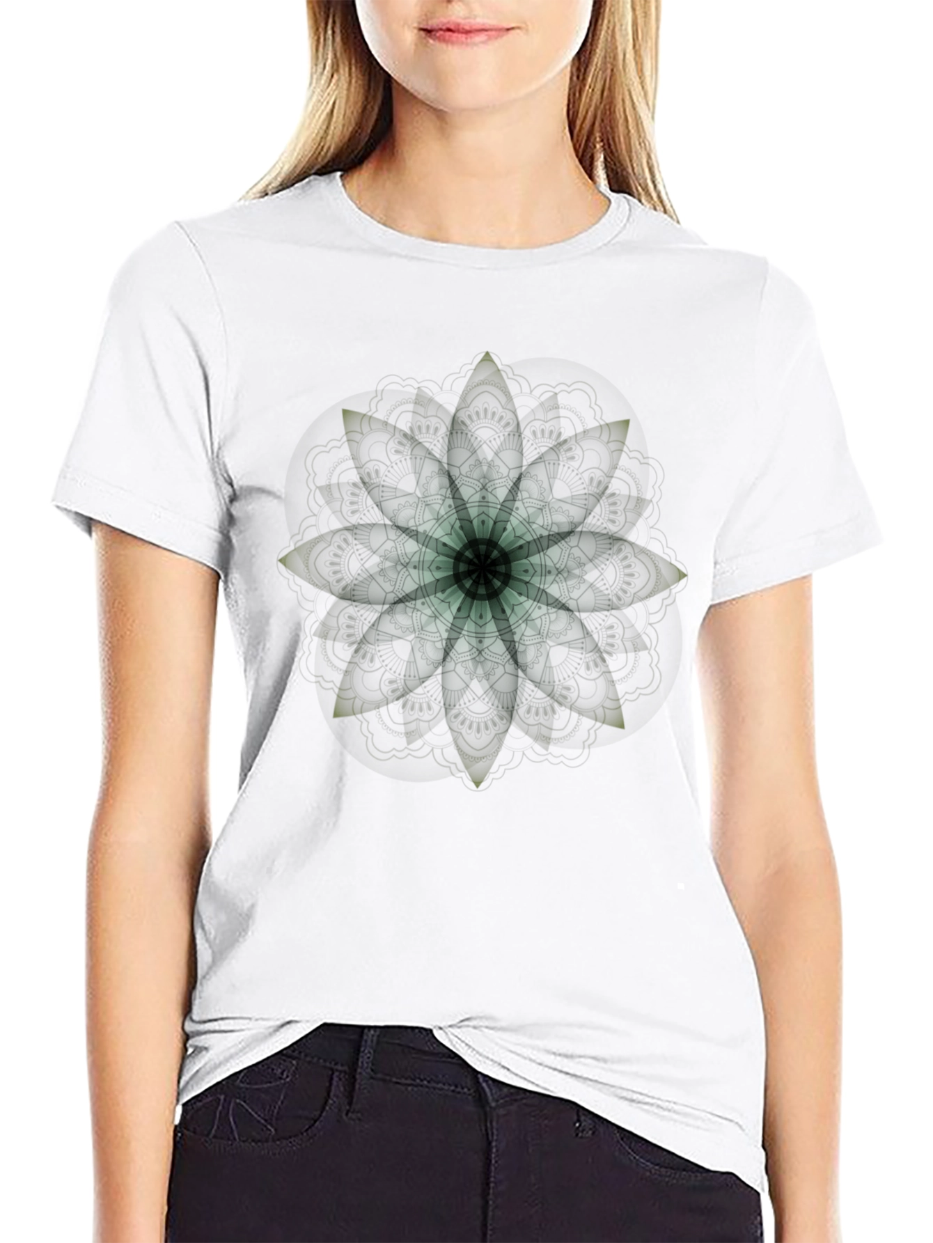 Mandala Graphic Black T-Shirt