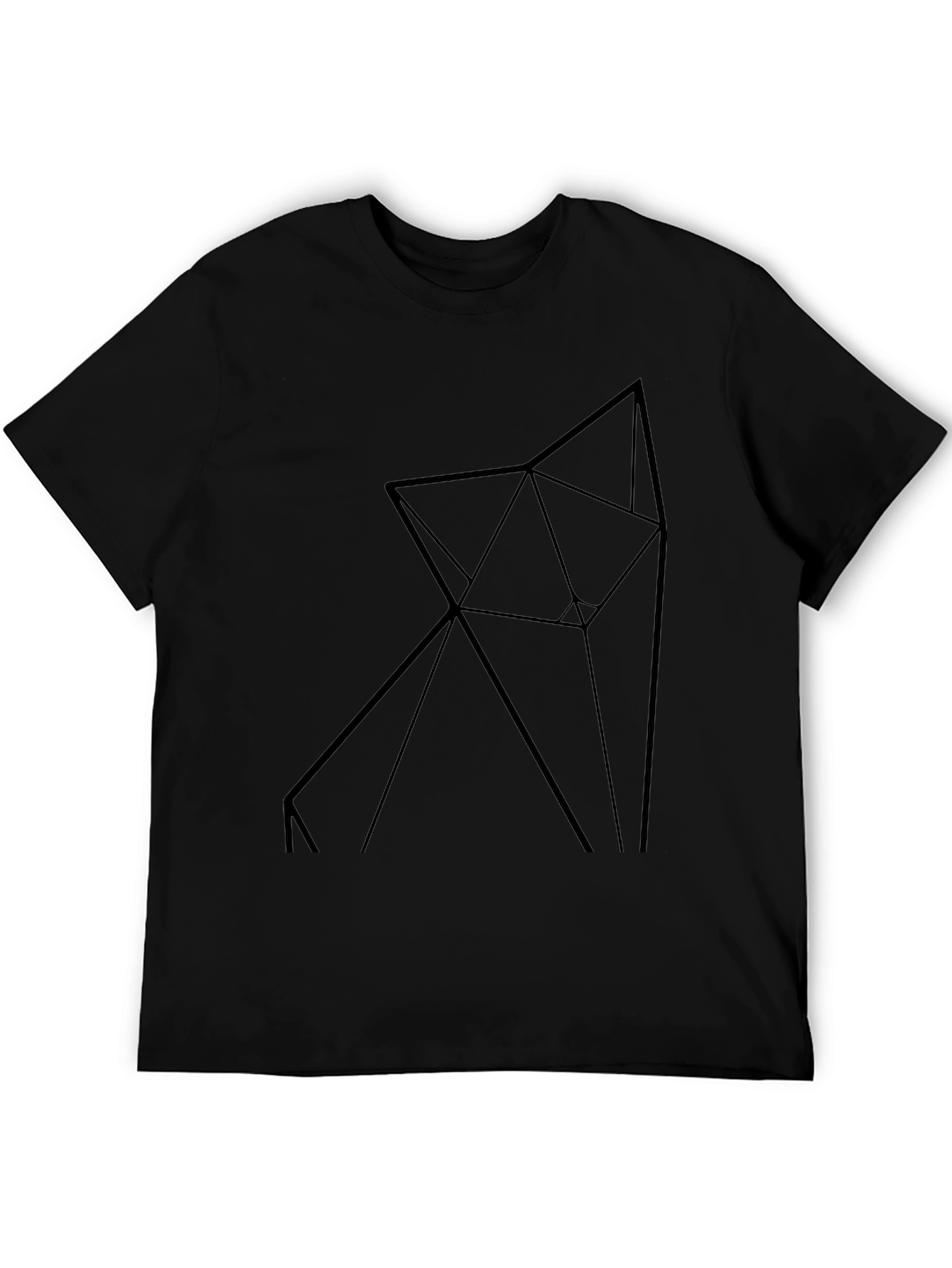 Geometric Print Tee - Modern Minimalist Design