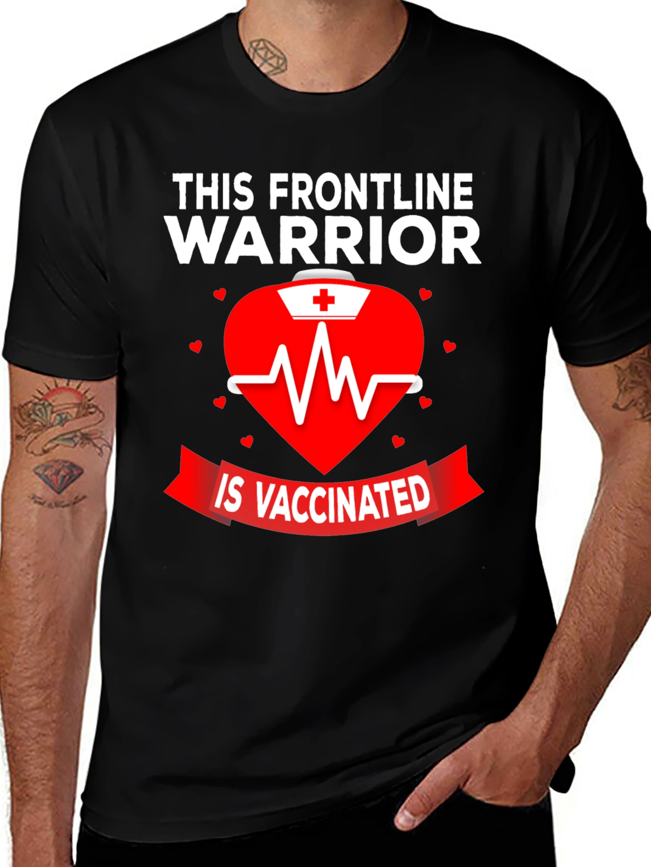 Frontline Warrior Vaccinated Graphic Tee